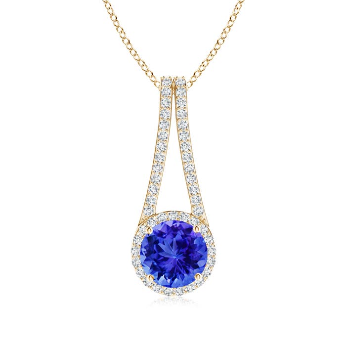 AAA - Tanzanite / 2.18 CT / 14 KT Yellow Gold