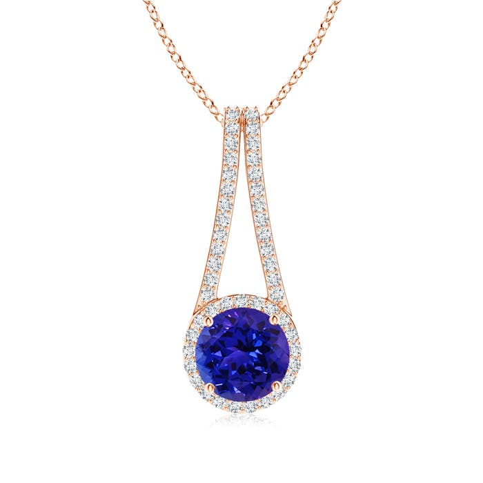 AAAA - Tanzanite / 2.18 CT / 14 KT Rose Gold