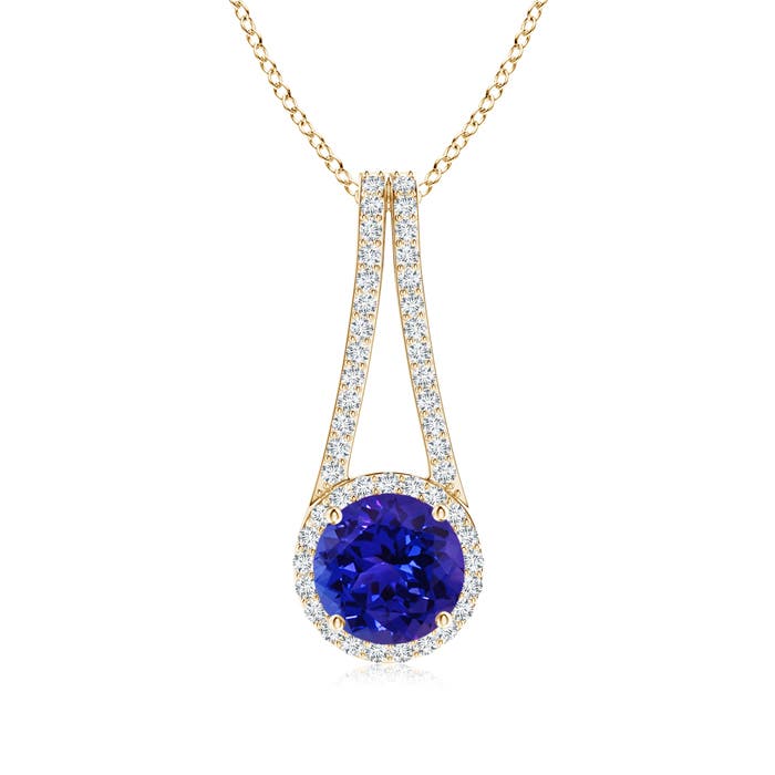 AAAA - Tanzanite / 2.18 CT / 14 KT Yellow Gold