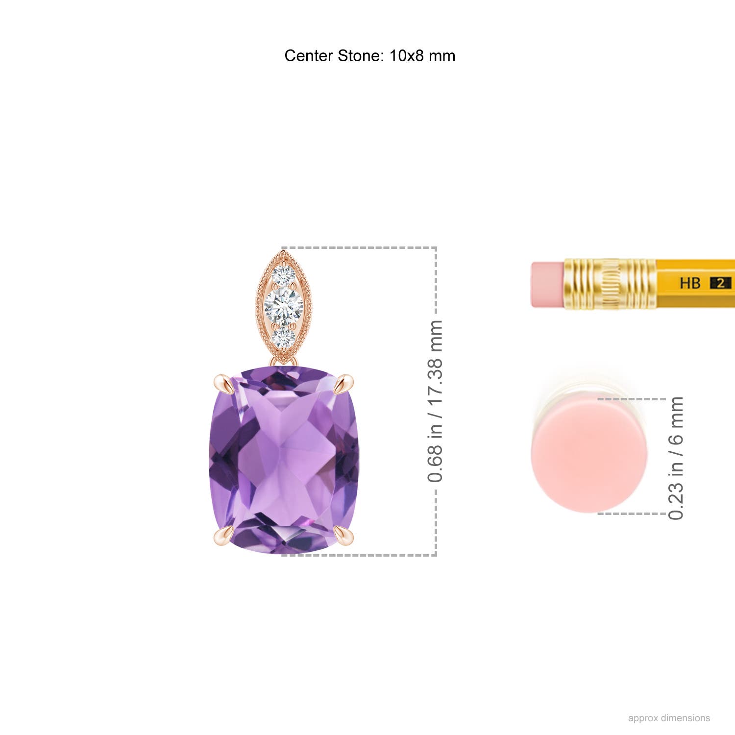 A - Amethyst / 2.75 CT / 14 KT Rose Gold