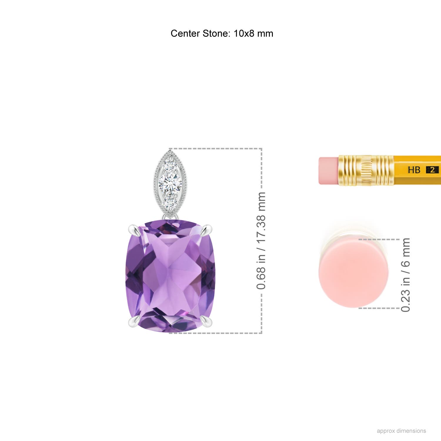 A - Amethyst / 2.75 CT / 14 KT White Gold
