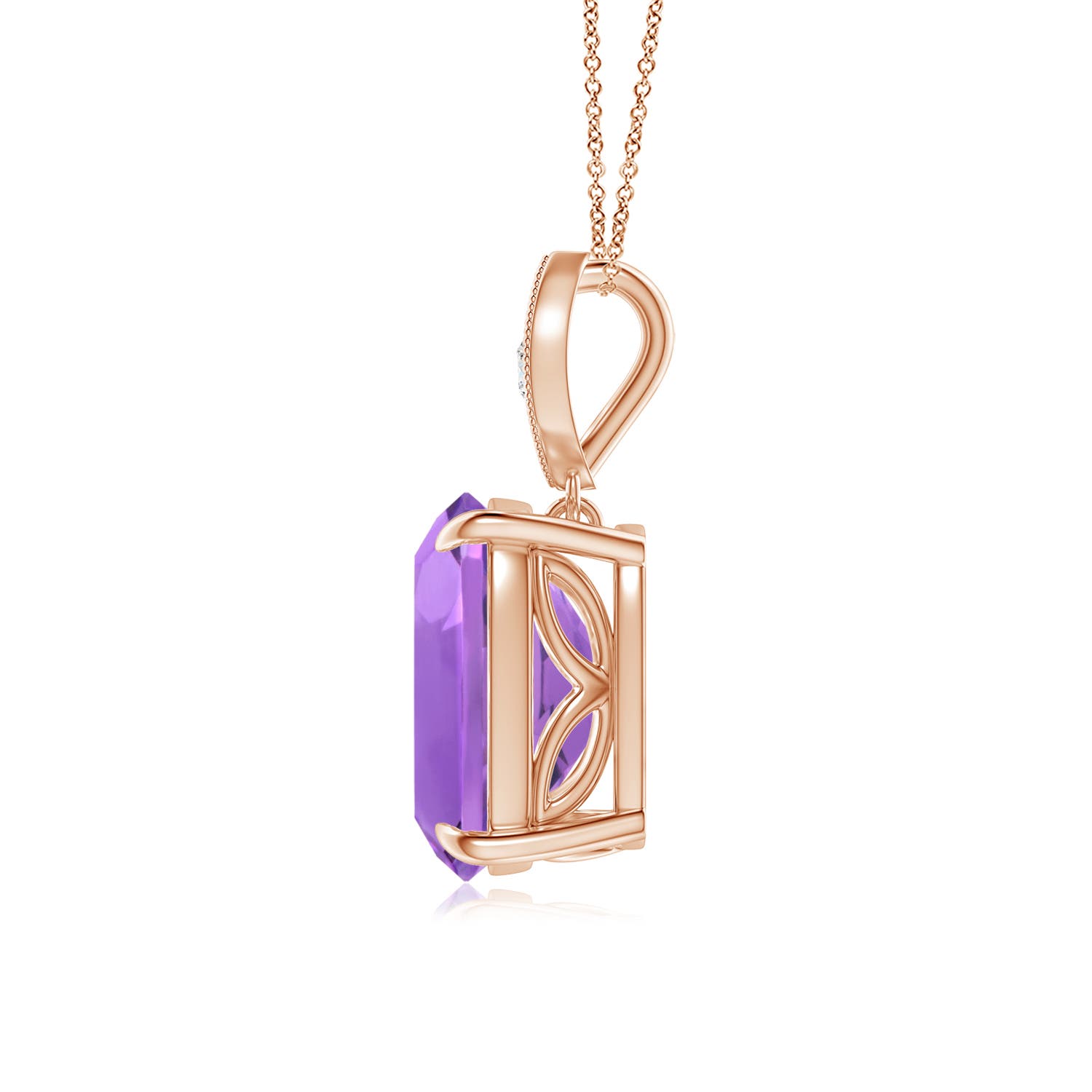 AA - Amethyst / 2.75 CT / 14 KT Rose Gold