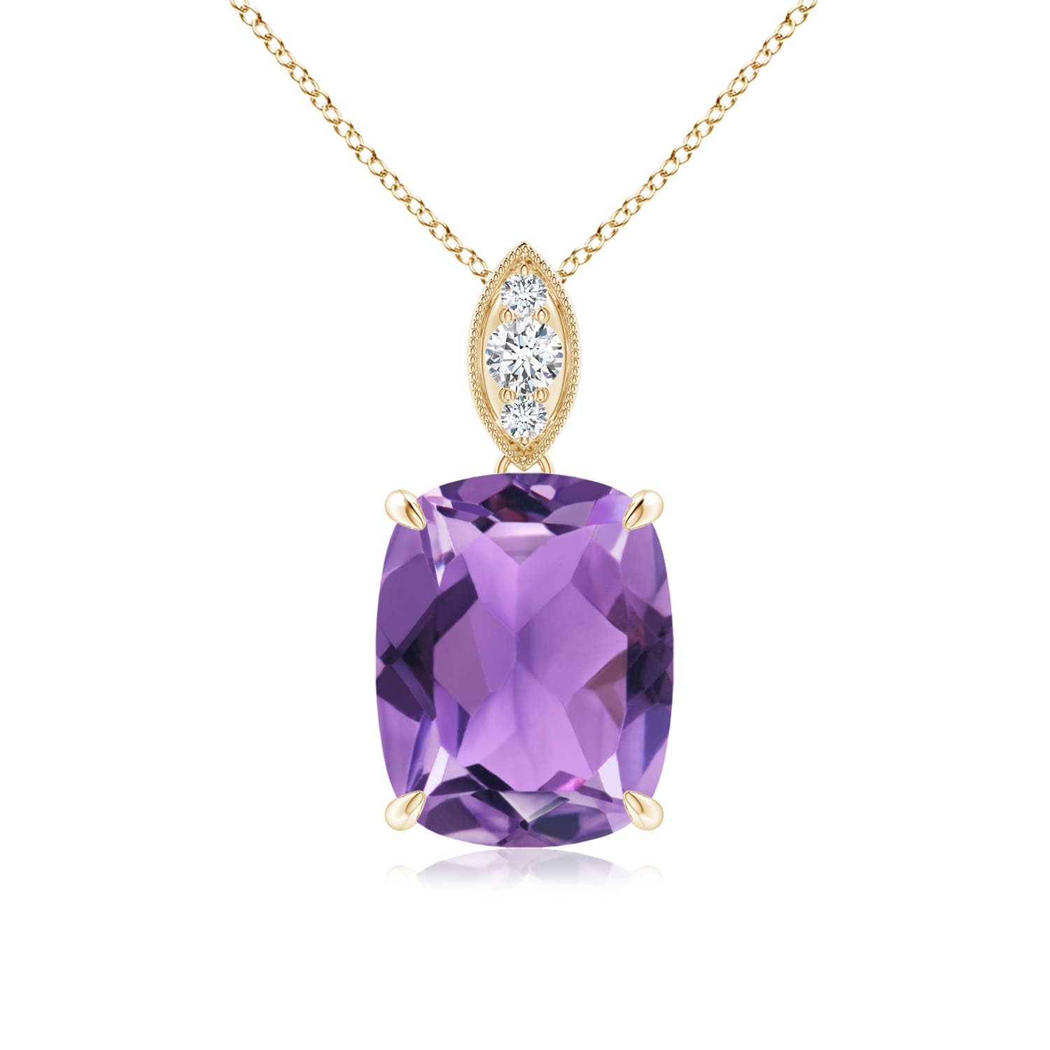 AA - Amethyst / 2.75 CT / 14 KT Yellow Gold