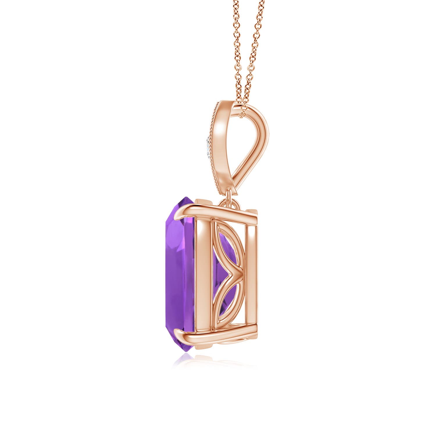 AAA - Amethyst / 2.75 CT / 14 KT Rose Gold