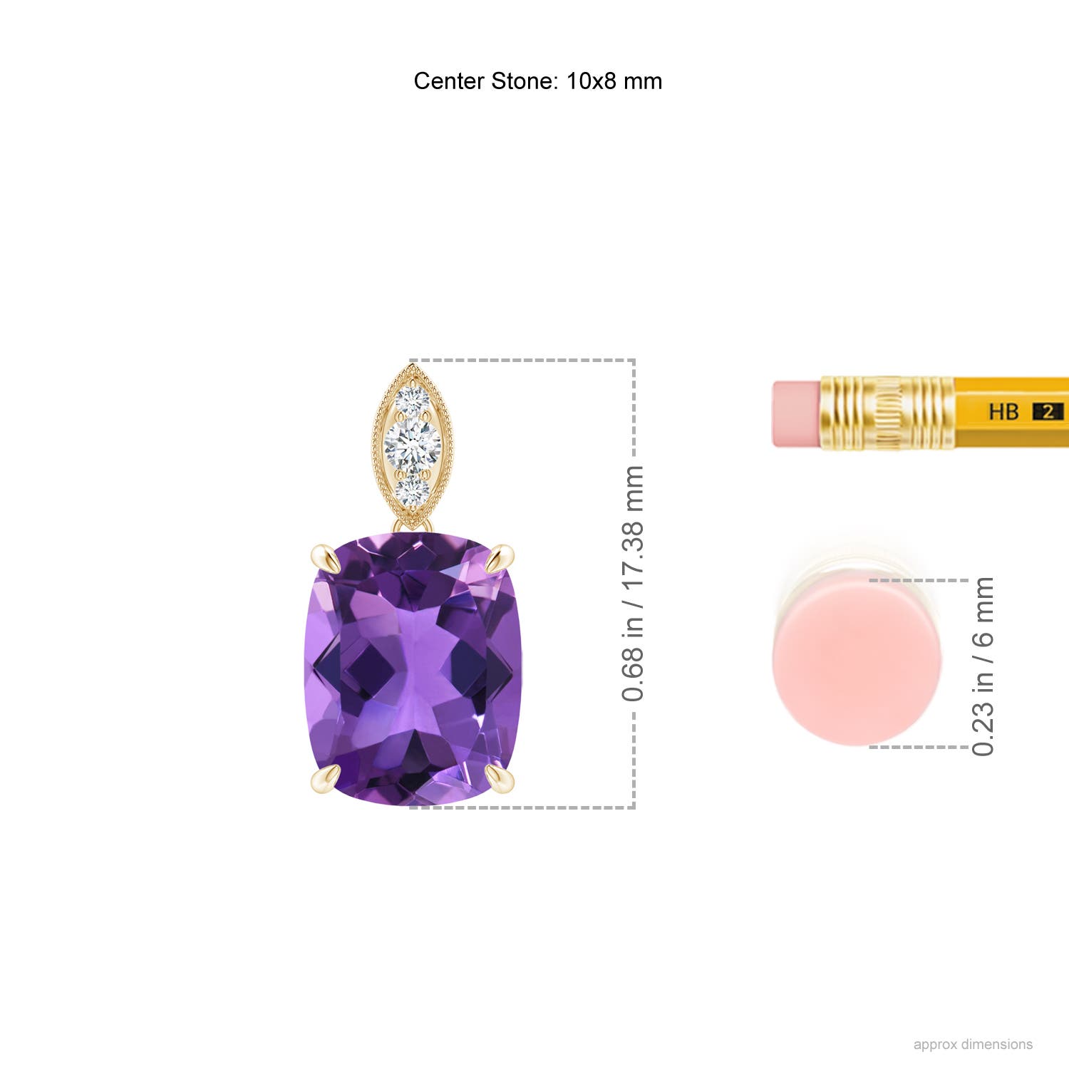 AAA - Amethyst / 2.75 CT / 14 KT Yellow Gold