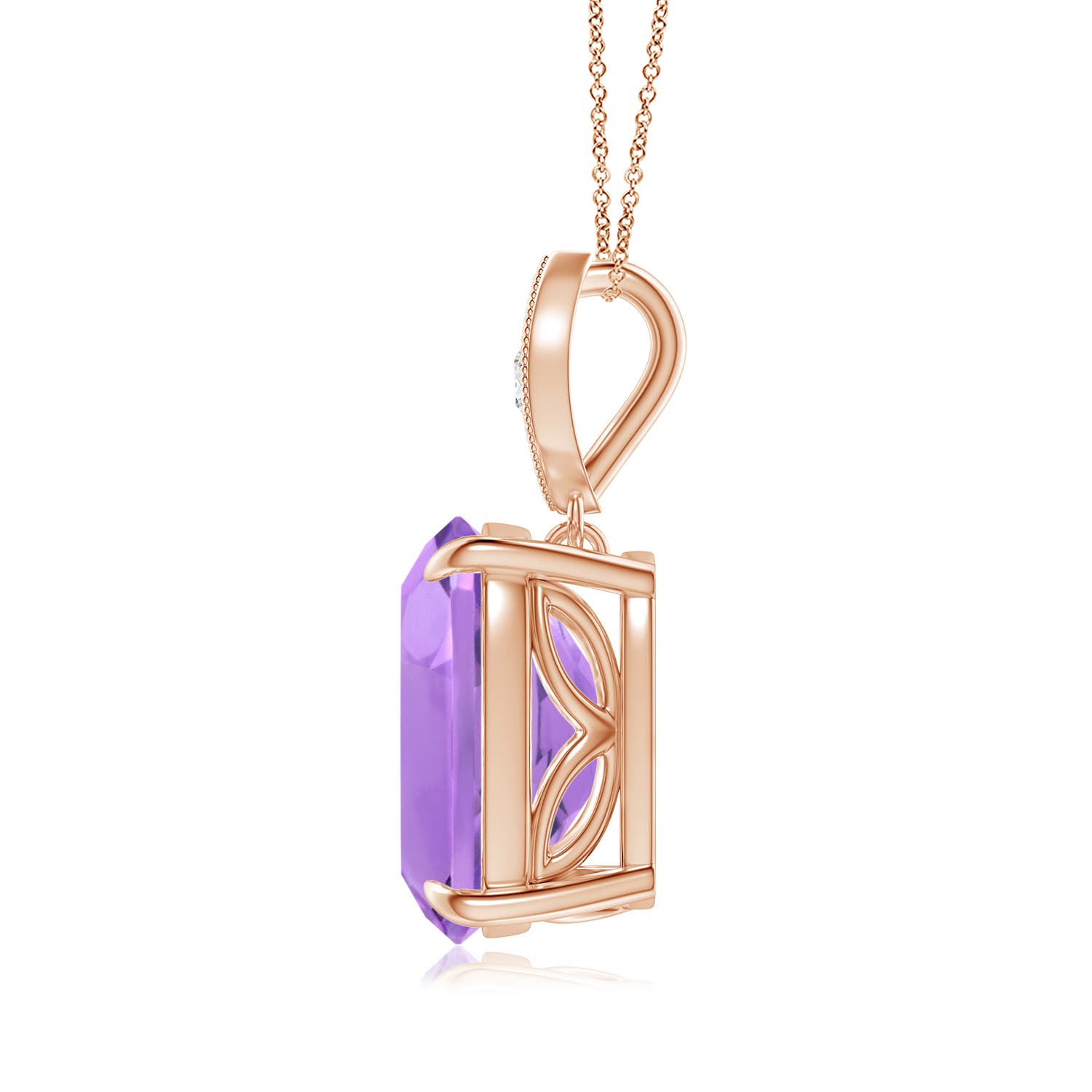 A - Amethyst / 3.57 CT / 14 KT Rose Gold