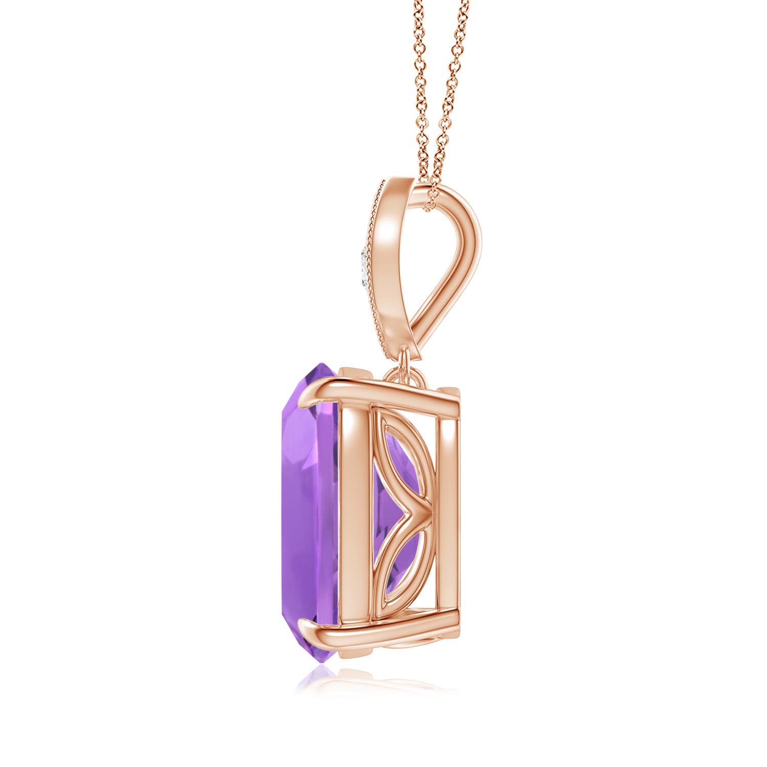 AA - Amethyst / 3.57 CT / 14 KT Rose Gold