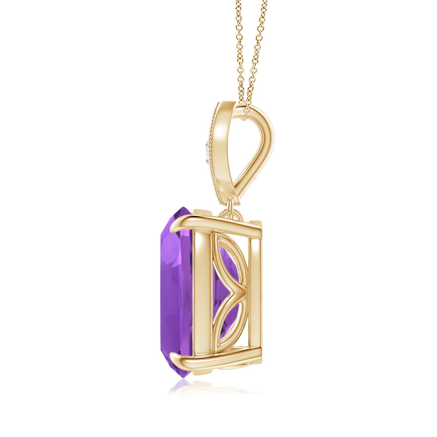 AAA - Amethyst / 3.57 CT / 14 KT Yellow Gold