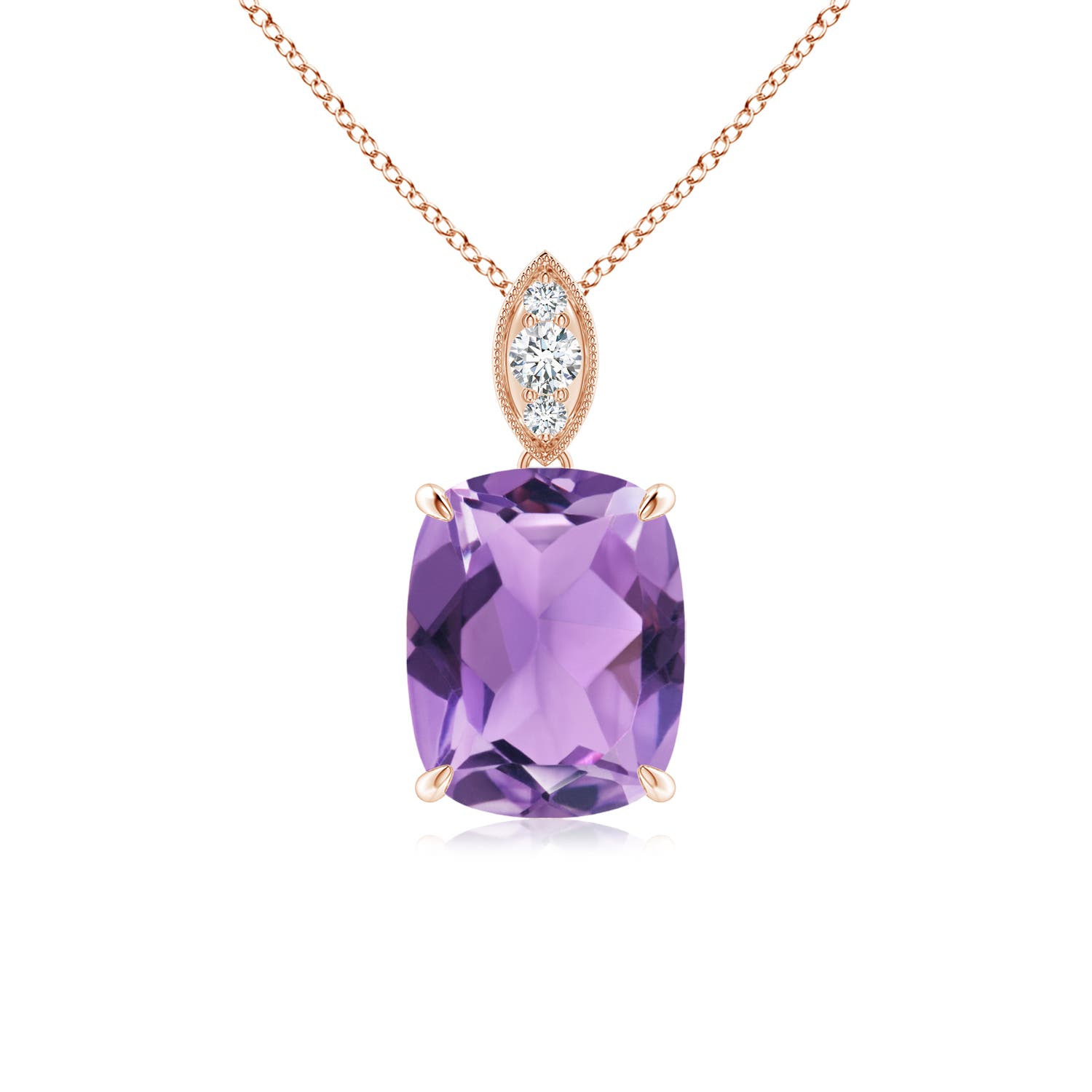 A - Amethyst / 2.03 CT / 14 KT Rose Gold