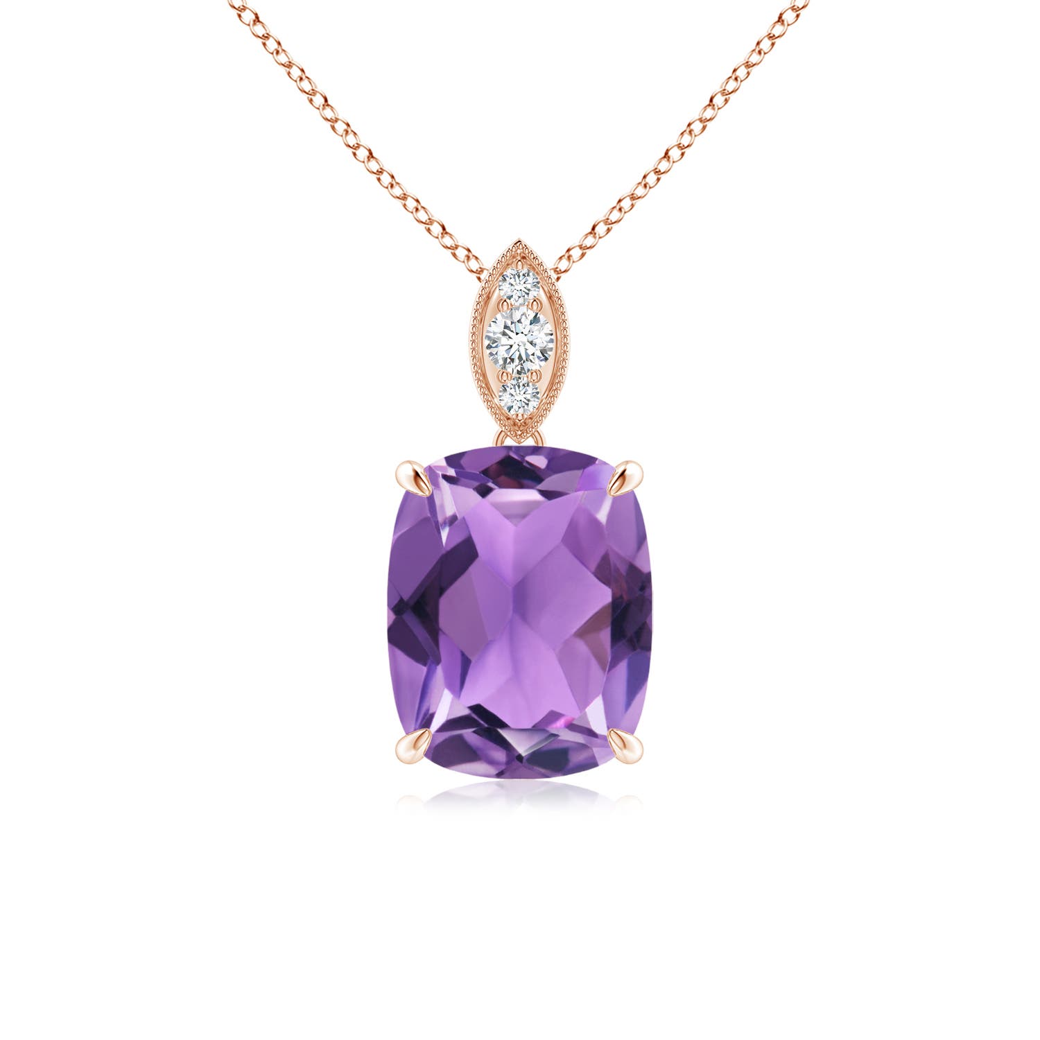 AA - Amethyst / 2.03 CT / 14 KT Rose Gold