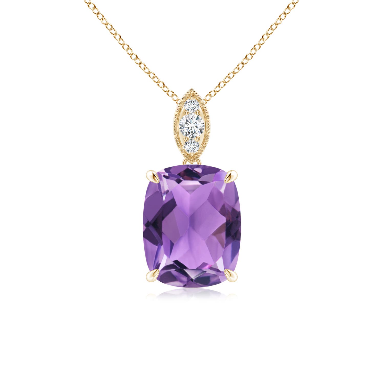 AA - Amethyst / 2.03 CT / 14 KT Yellow Gold