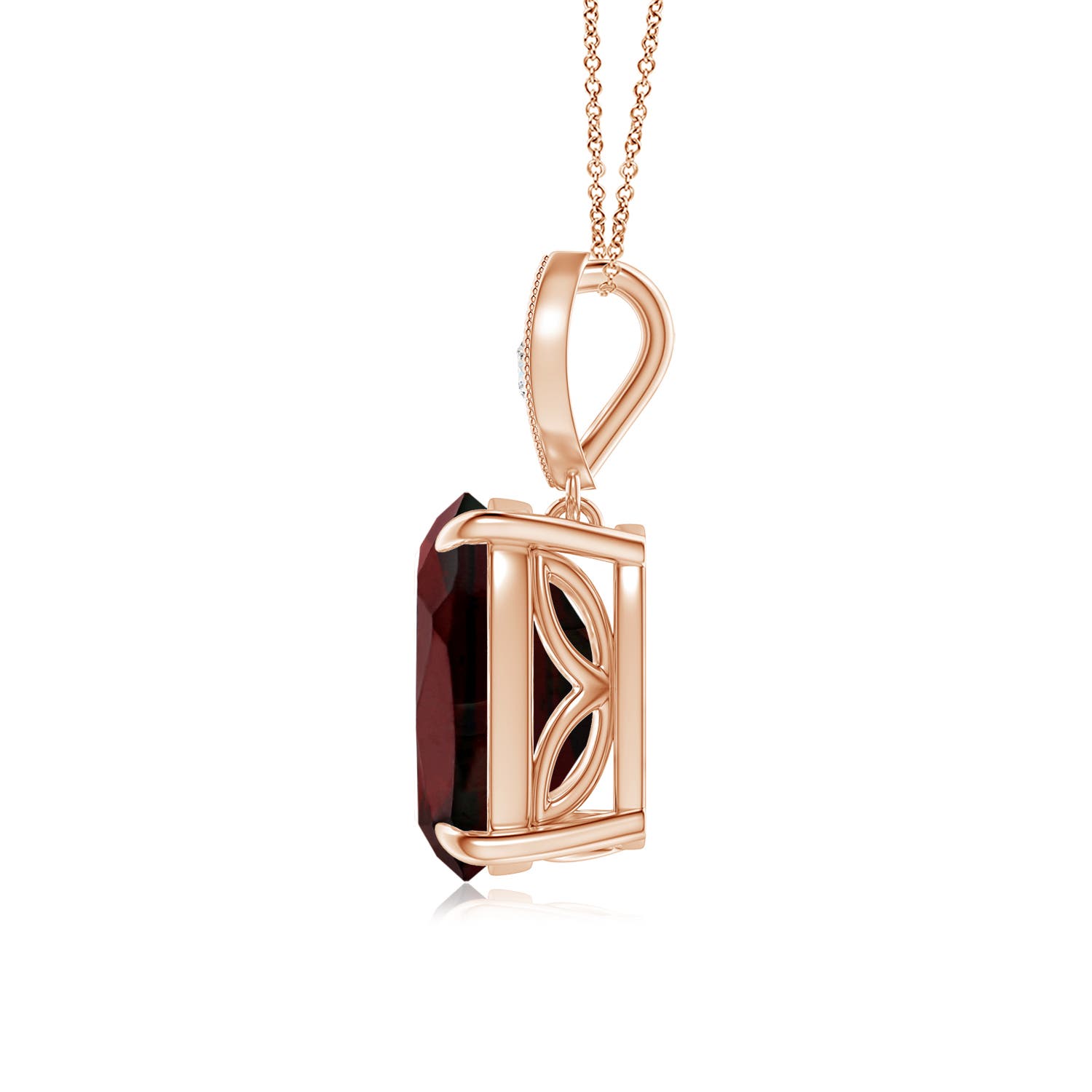 AA - Garnet / 3.4 CT / 14 KT Rose Gold