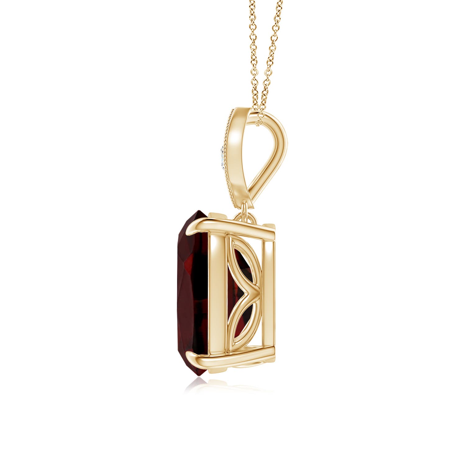 AAA - Garnet / 3.4 CT / 14 KT Yellow Gold