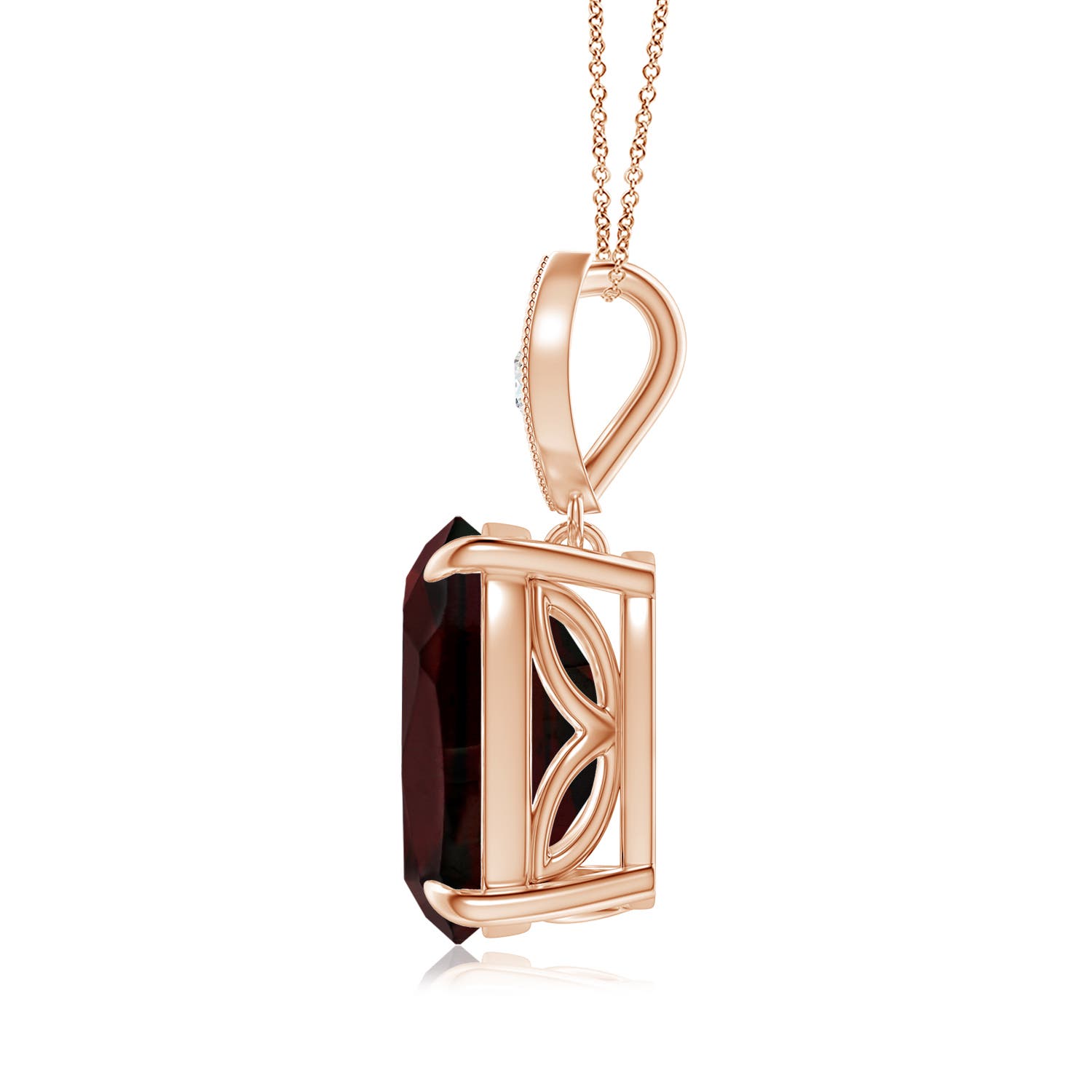 A - Garnet / 4.57 CT / 14 KT Rose Gold