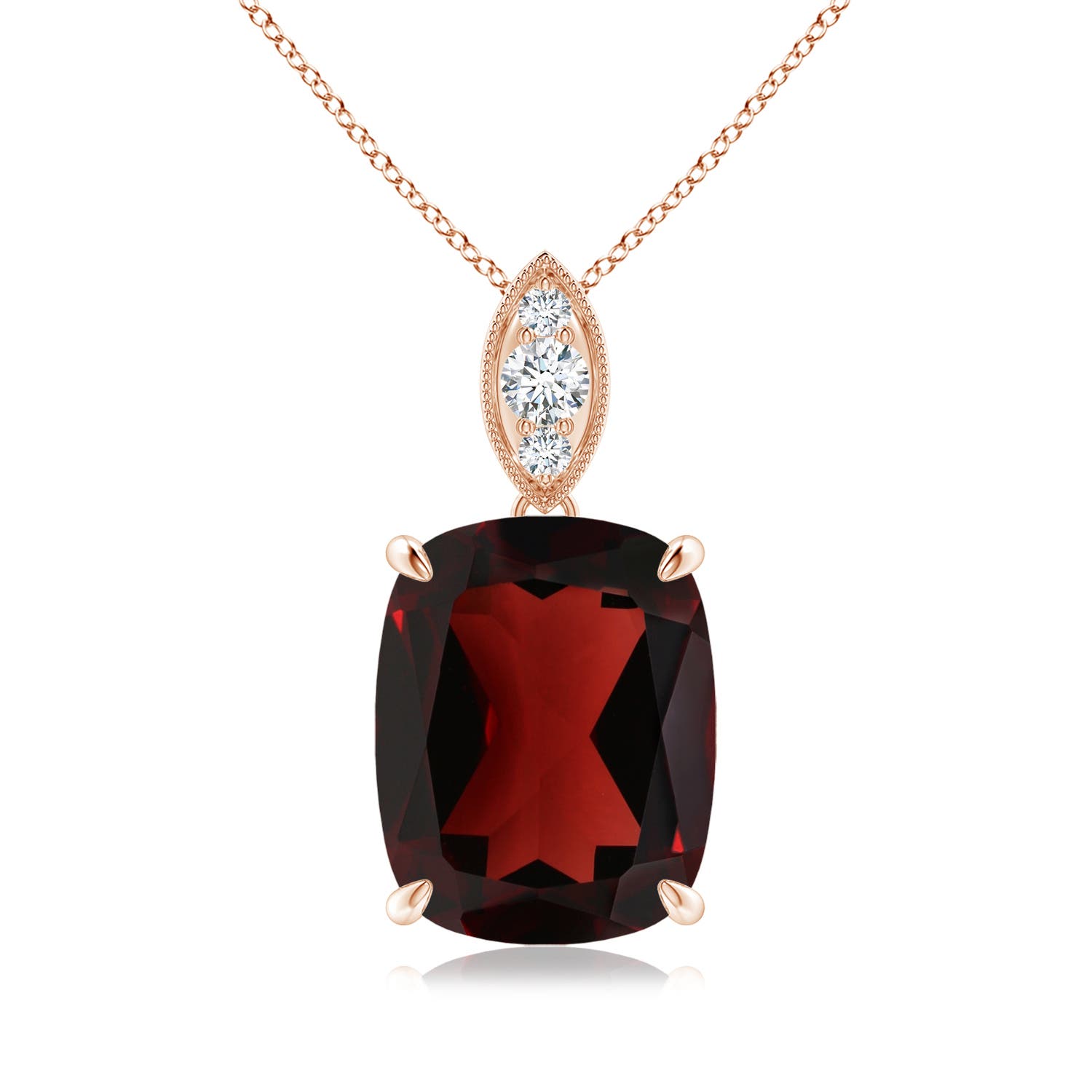 AA - Garnet / 4.57 CT / 14 KT Rose Gold