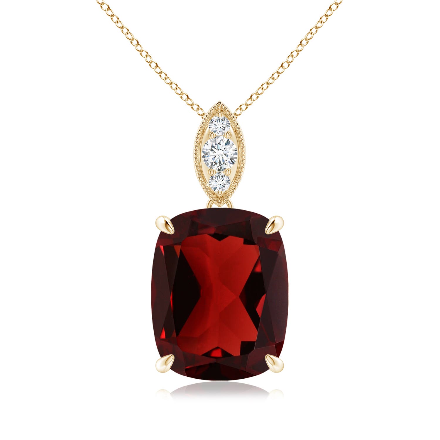 AAA - Garnet / 4.57 CT / 14 KT Yellow Gold