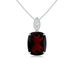 Cushion Rectangular Garnet Fashion Necklaces & Pendants