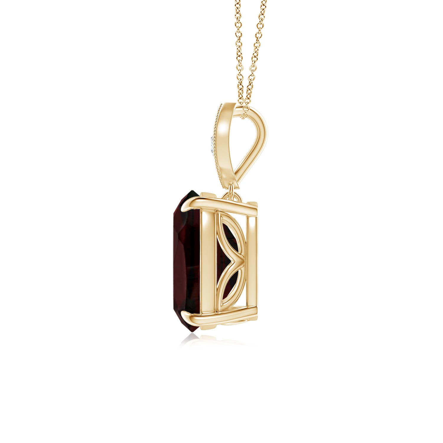 A - Garnet / 2.94 CT / 14 KT Yellow Gold