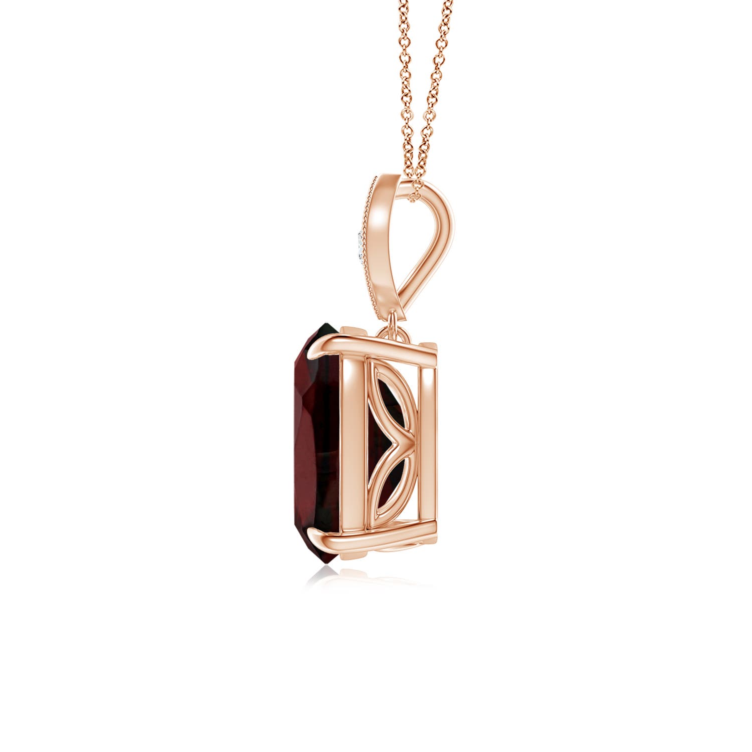 AA - Garnet / 2.94 CT / 14 KT Rose Gold