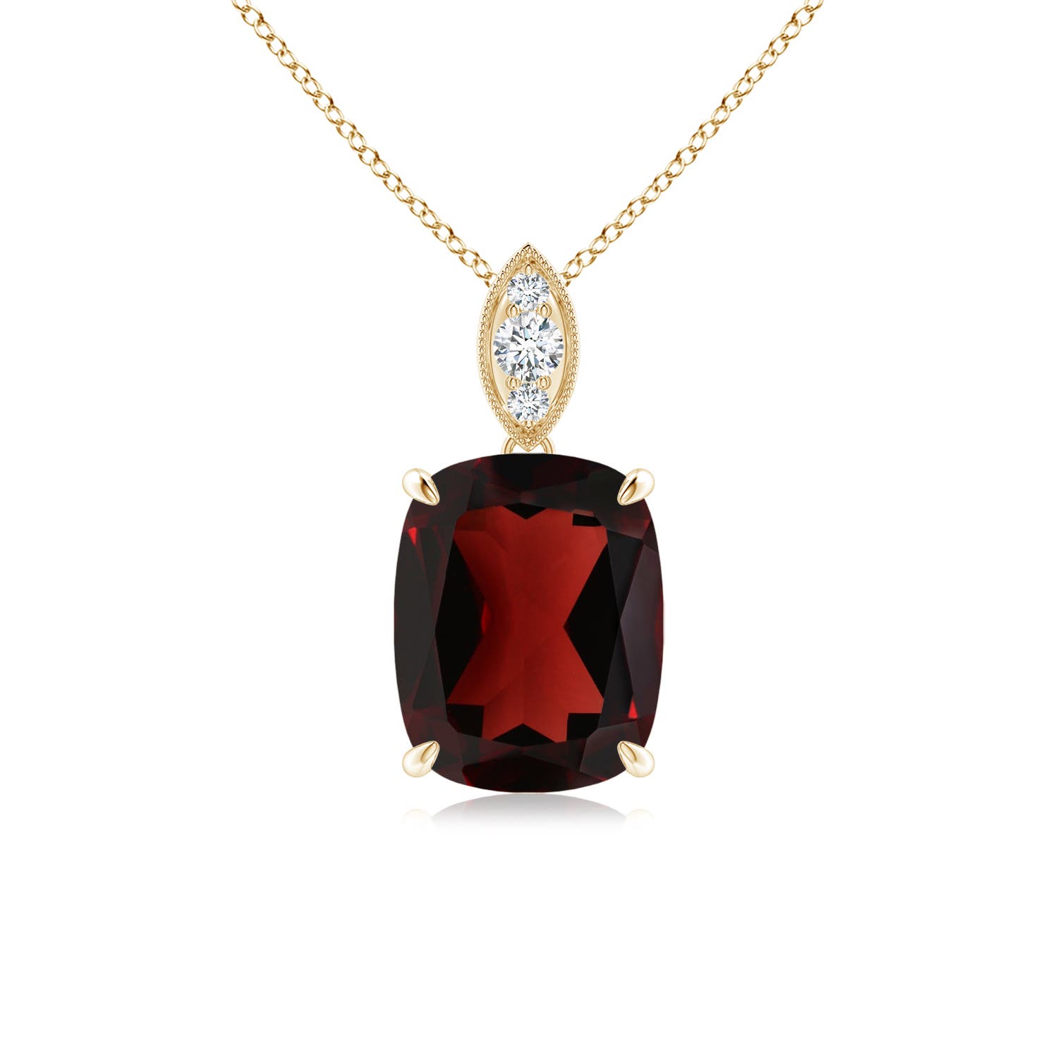 AA - Garnet / 2.94 CT / 14 KT Yellow Gold