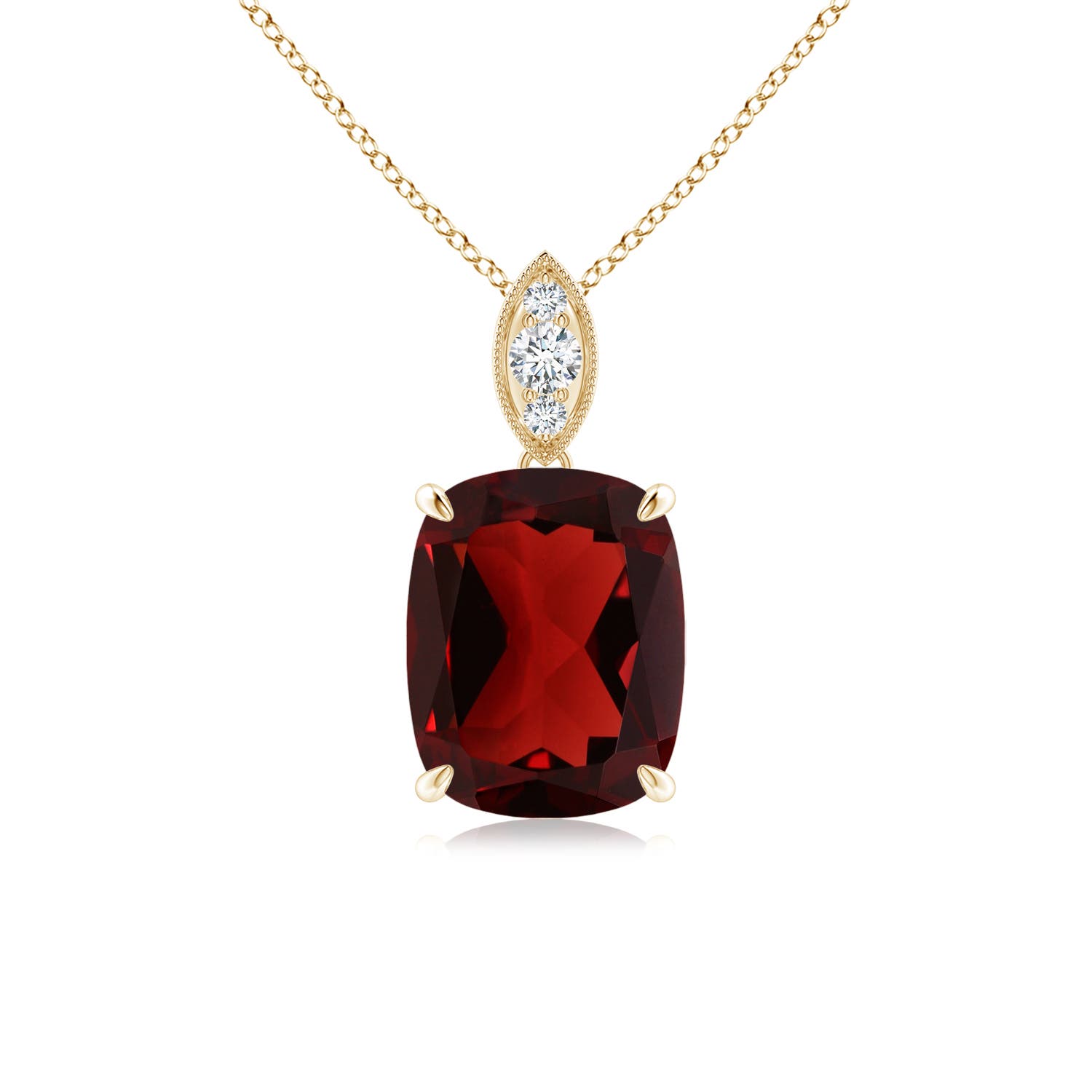 AAA - Garnet / 2.94 CT / 14 KT Yellow Gold