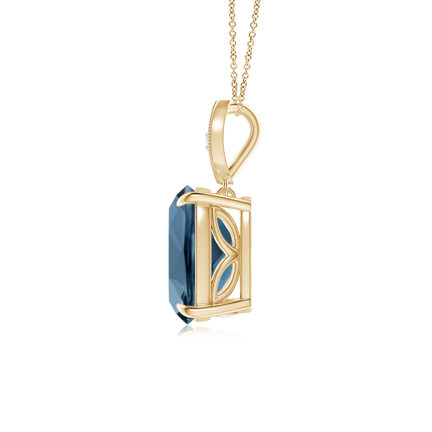 A - London Blue Topaz / 2.24 CT / 14 KT Yellow Gold