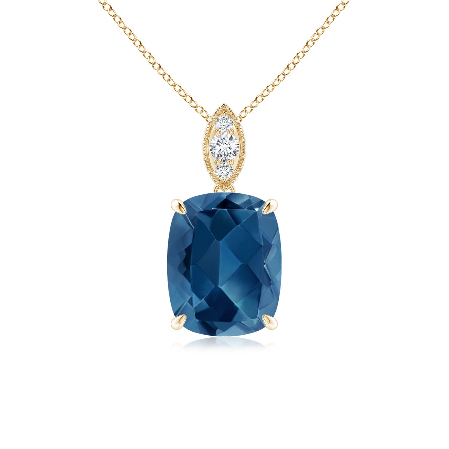 AA - London Blue Topaz / 2.24 CT / 14 KT Yellow Gold