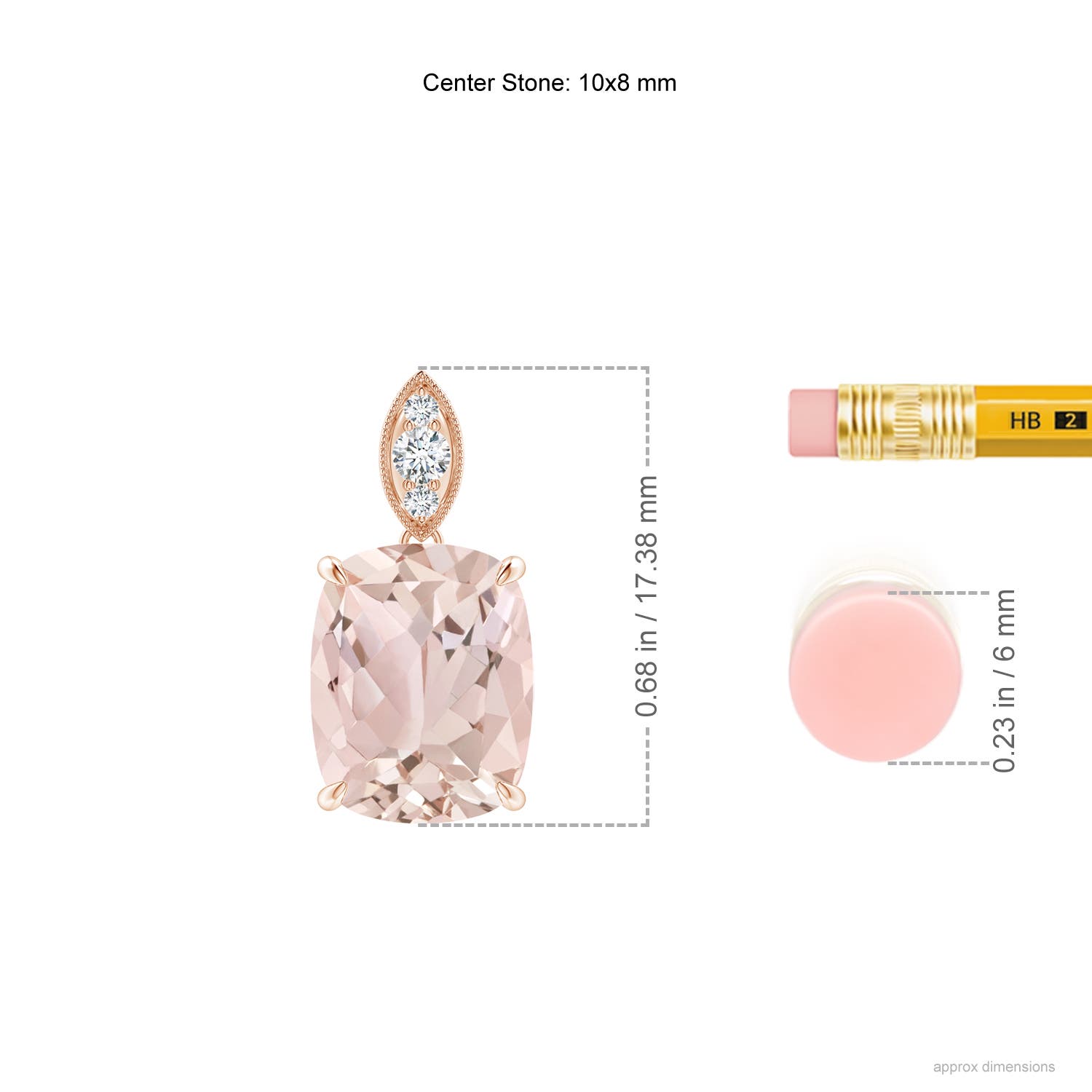 A - Morganite / 2.75 CT / 14 KT Rose Gold