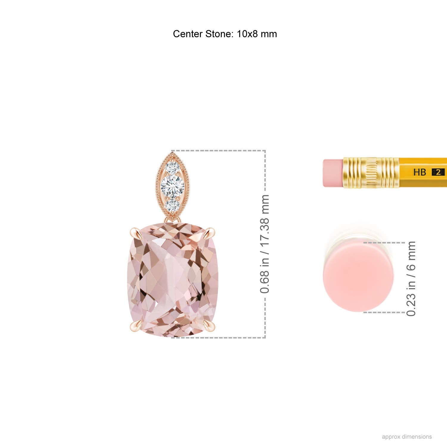 AA - Morganite / 2.75 CT / 14 KT Rose Gold