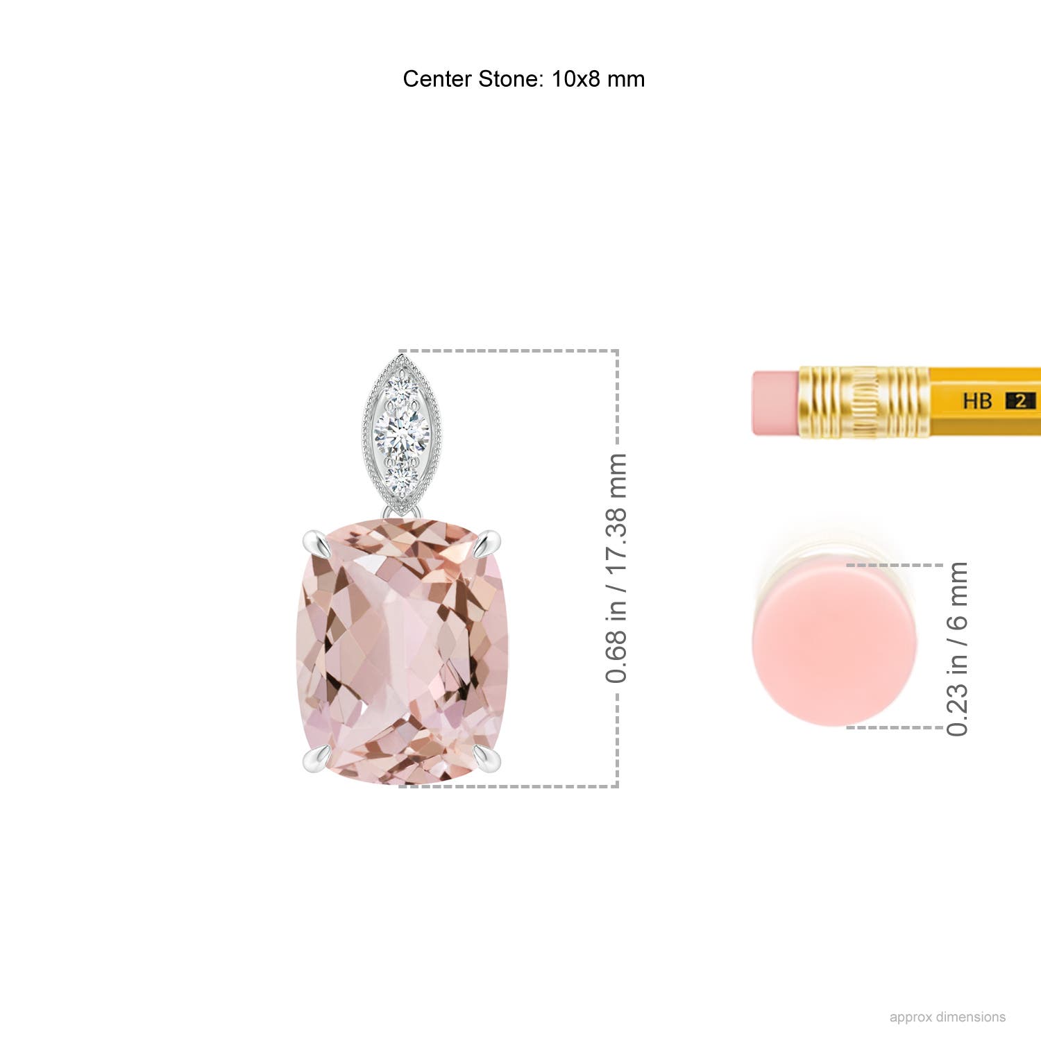 AA - Morganite / 2.75 CT / 14 KT White Gold