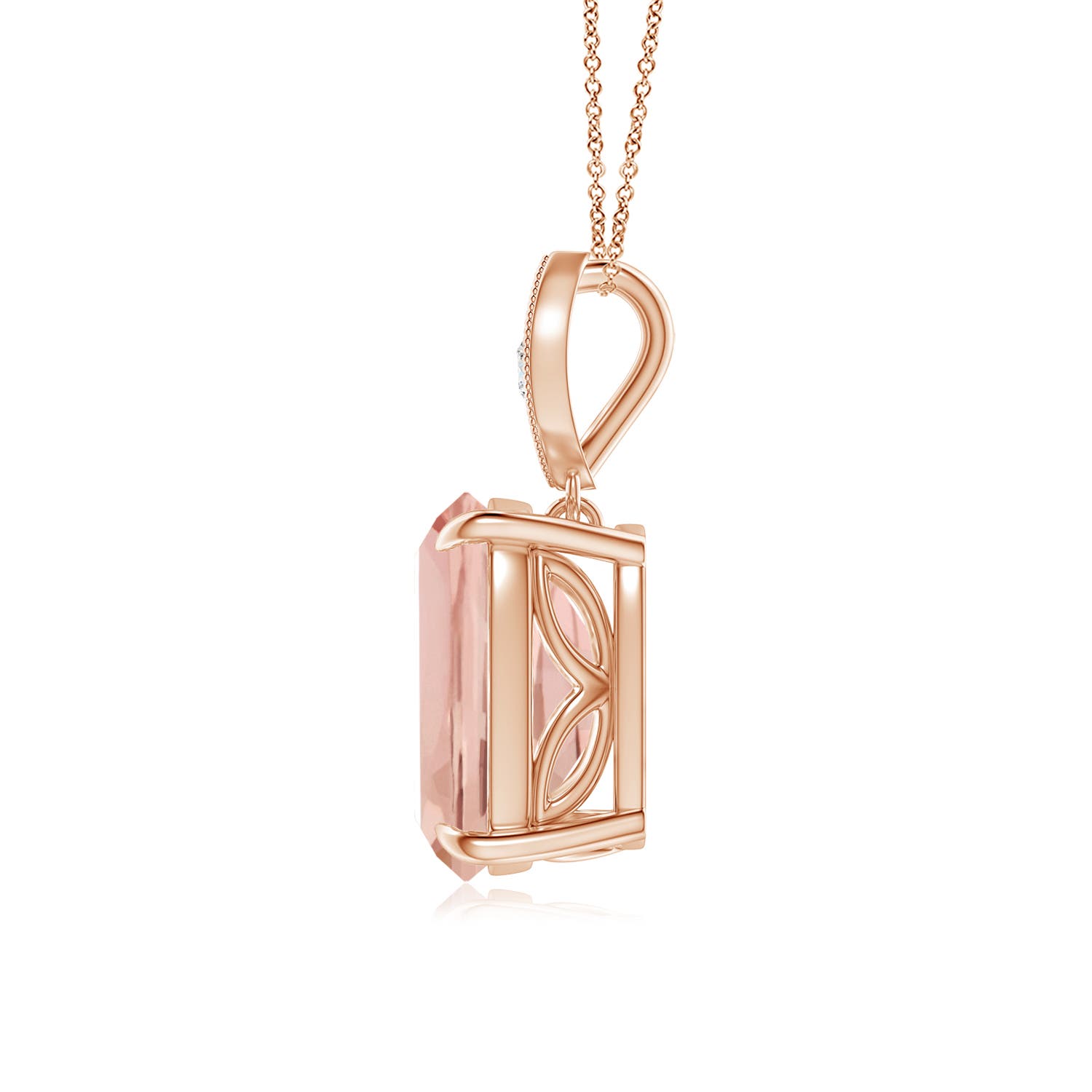 AAA - Morganite / 2.75 CT / 14 KT Rose Gold