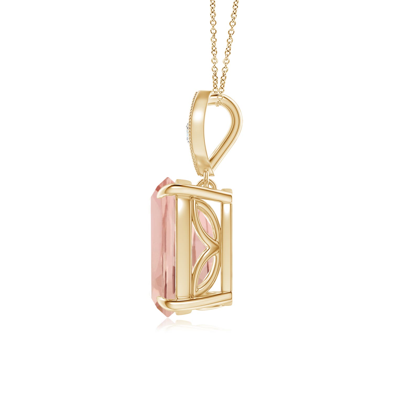 AAA - Morganite / 2.75 CT / 14 KT Yellow Gold