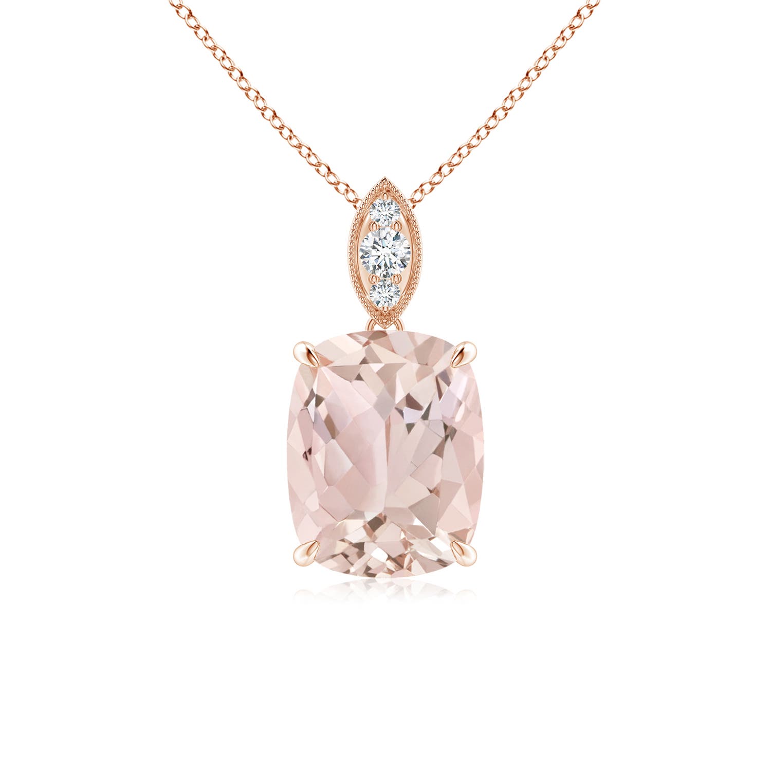 A - Morganite / 1.84 CT / 14 KT Rose Gold