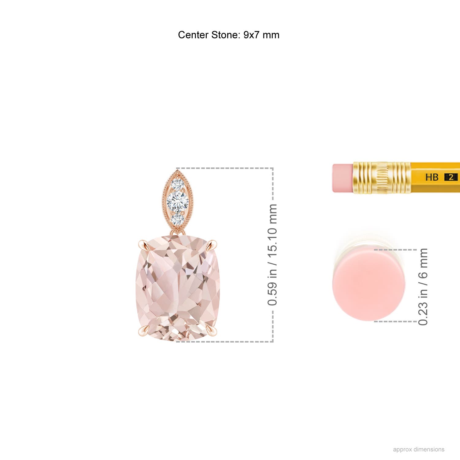 A - Morganite / 1.84 CT / 14 KT Rose Gold