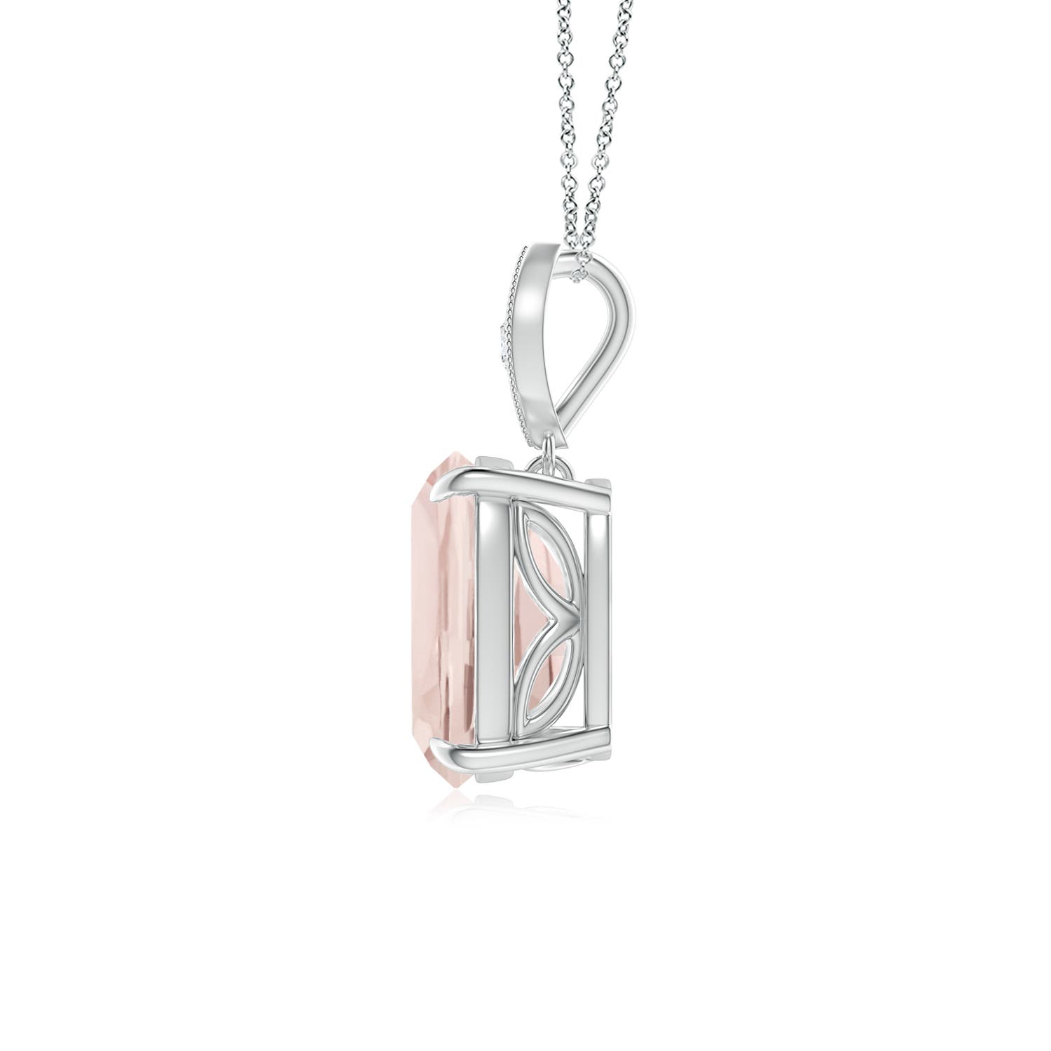 A - Morganite / 1.84 CT / 14 KT White Gold