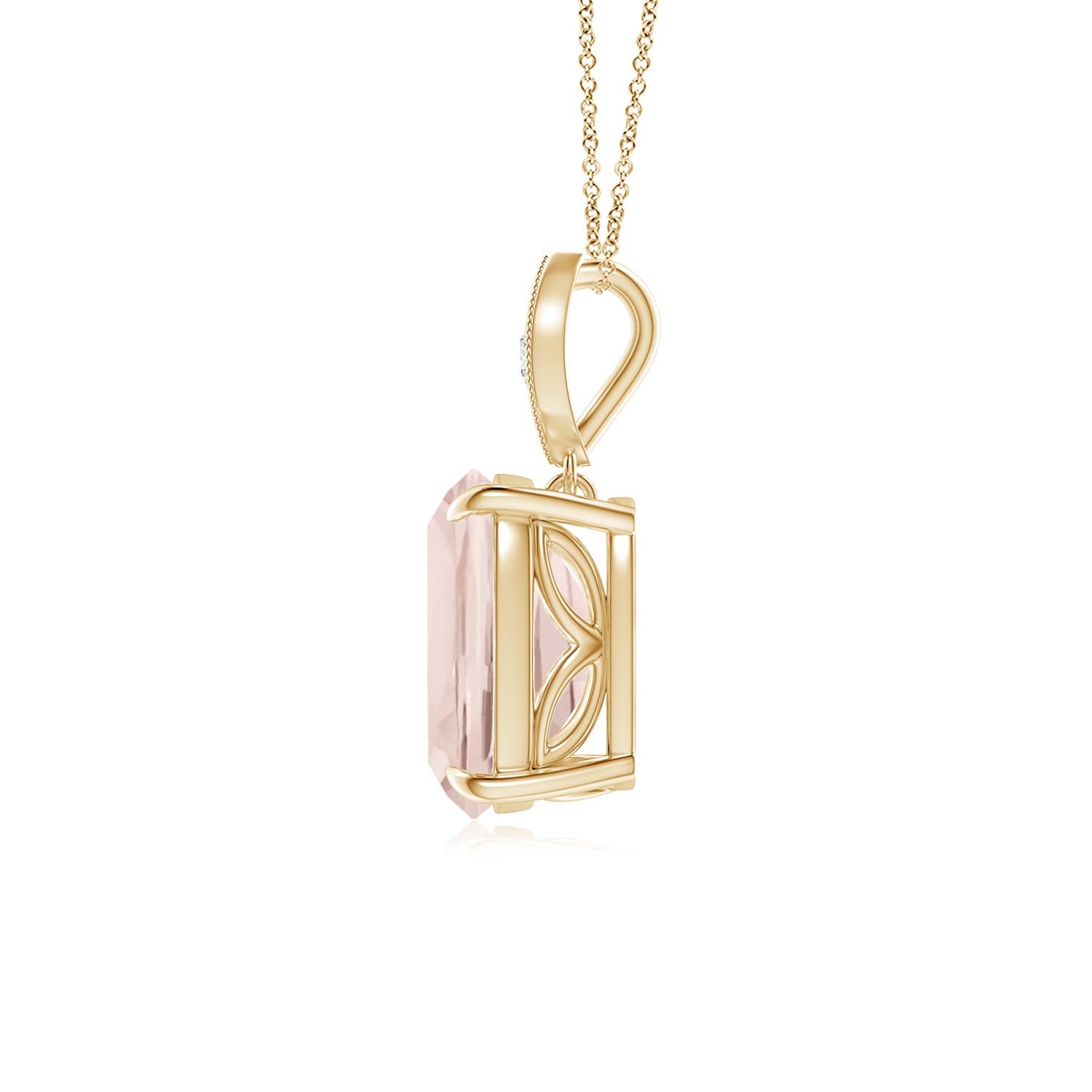 A - Morganite / 1.84 CT / 14 KT Yellow Gold