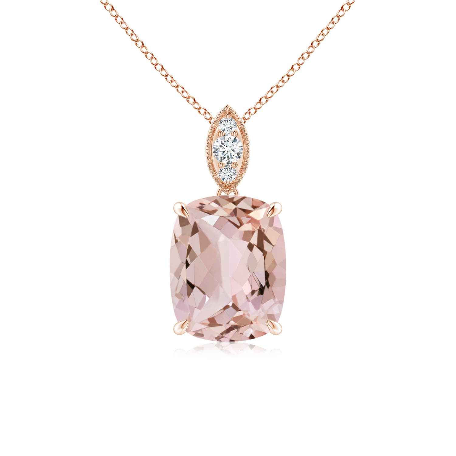 AA - Morganite / 1.84 CT / 14 KT Rose Gold