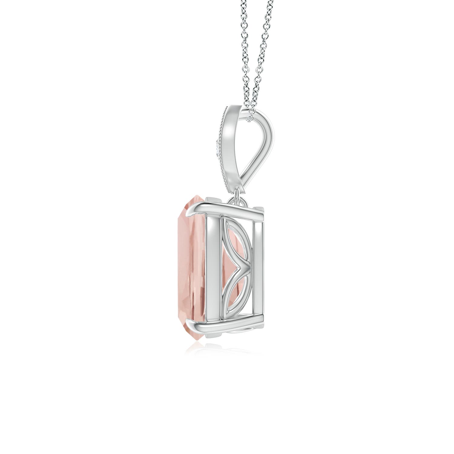 AA - Morganite / 1.84 CT / 14 KT White Gold