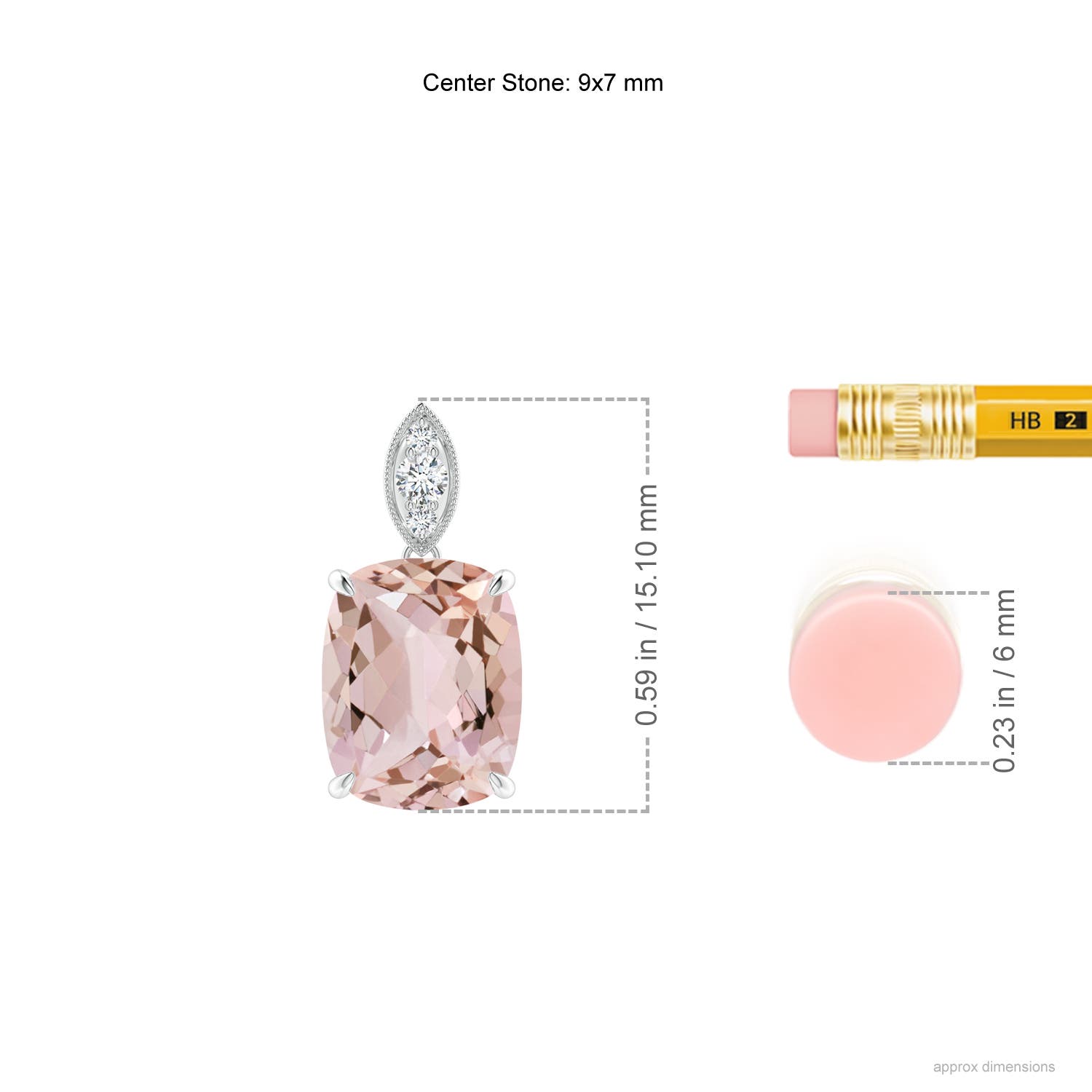 AA - Morganite / 1.84 CT / 14 KT White Gold