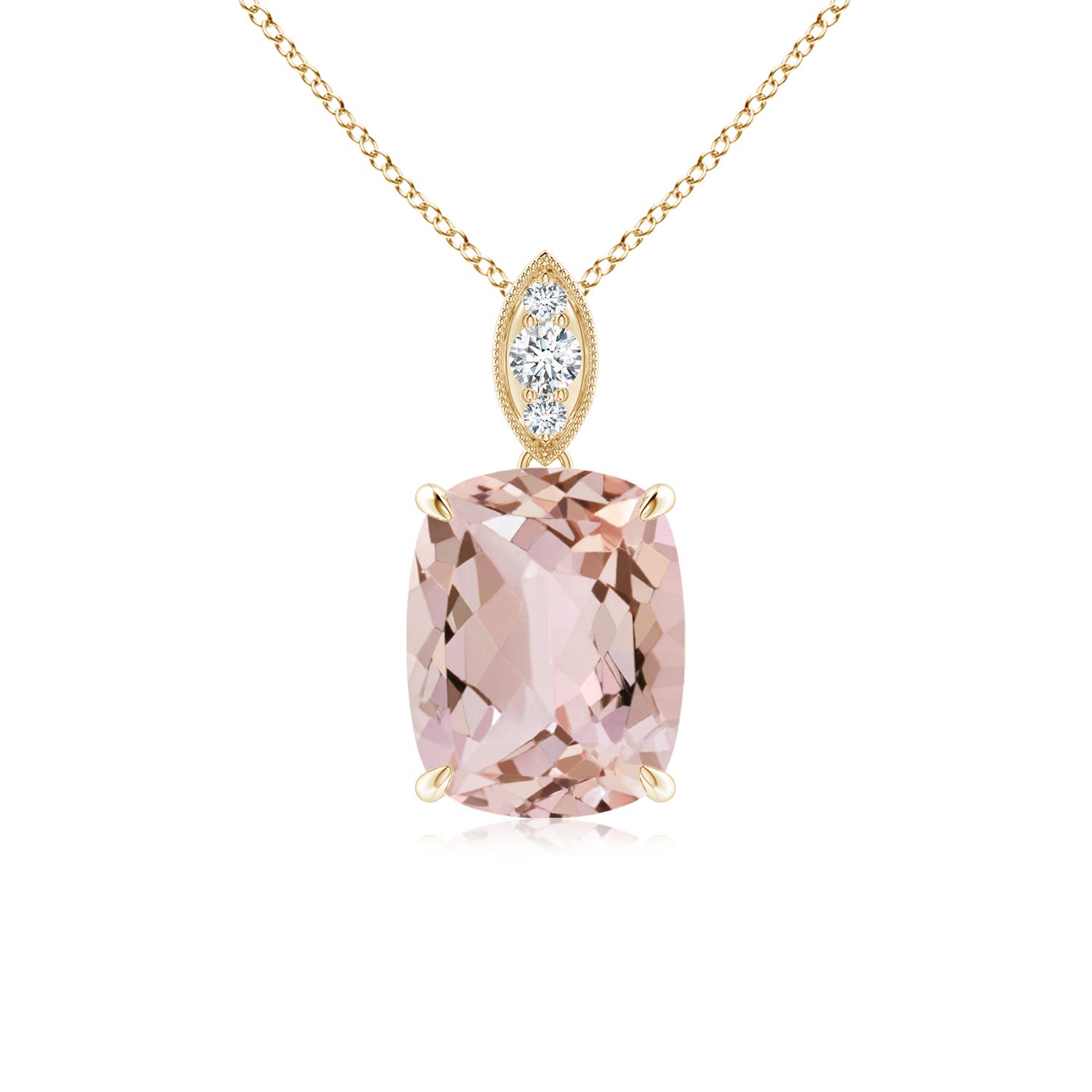 AA - Morganite / 1.84 CT / 14 KT Yellow Gold