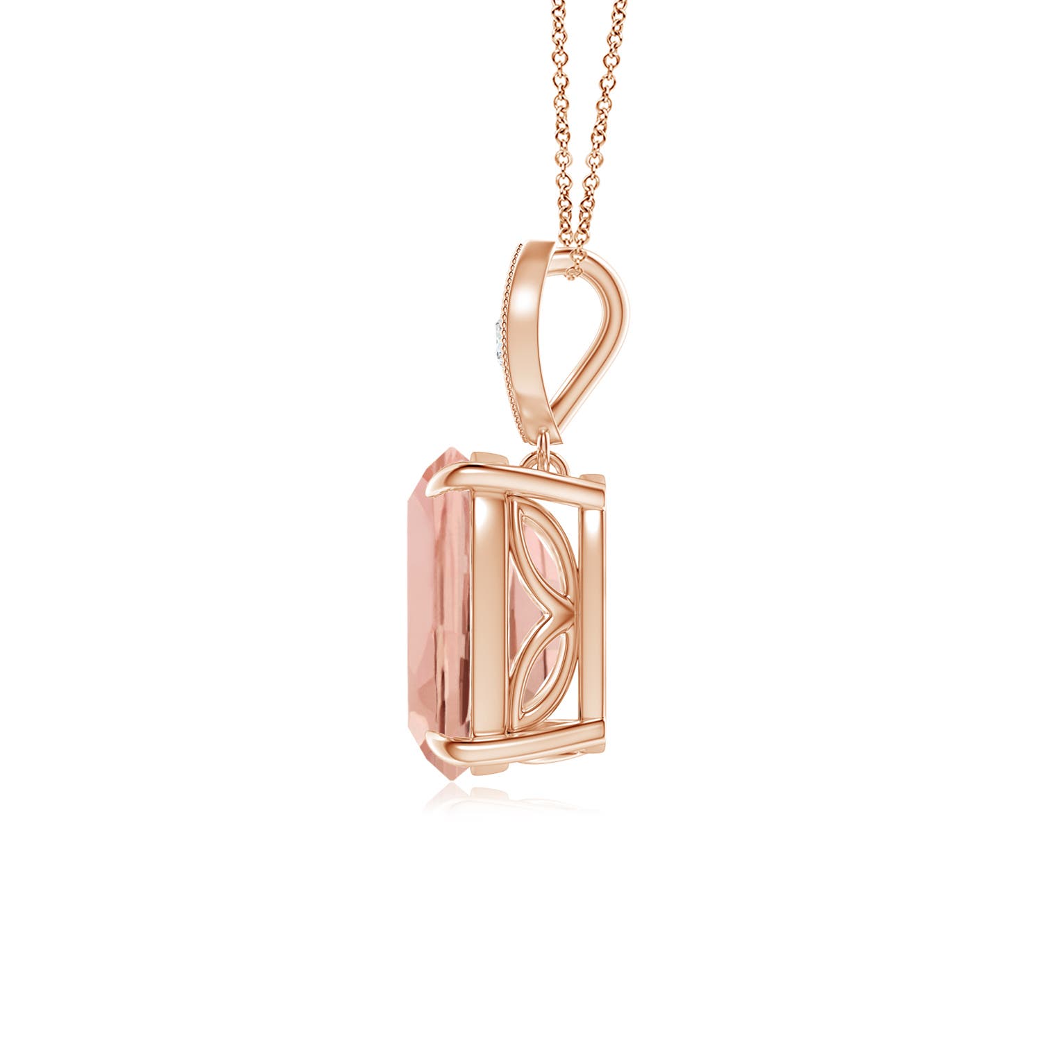 AAAA - Morganite / 1.84 CT / 14 KT Rose Gold