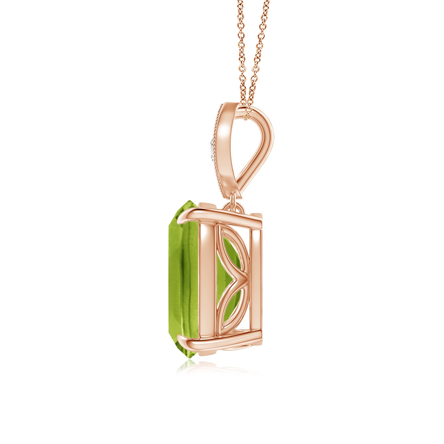 AAA - Peridot / 2.95 CT / 14 KT Rose Gold