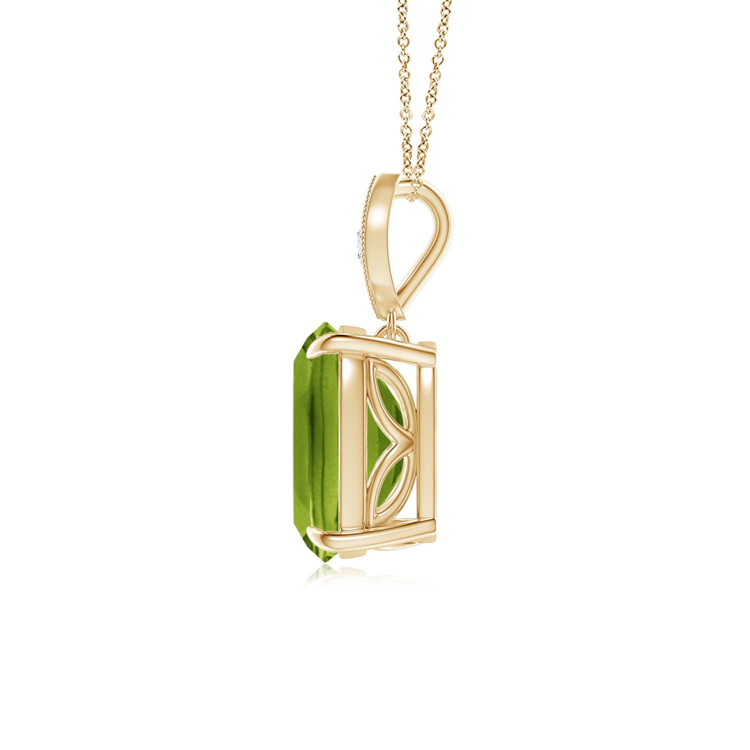 AAAA - Peridot / 2.14 CT / 14 KT Yellow Gold