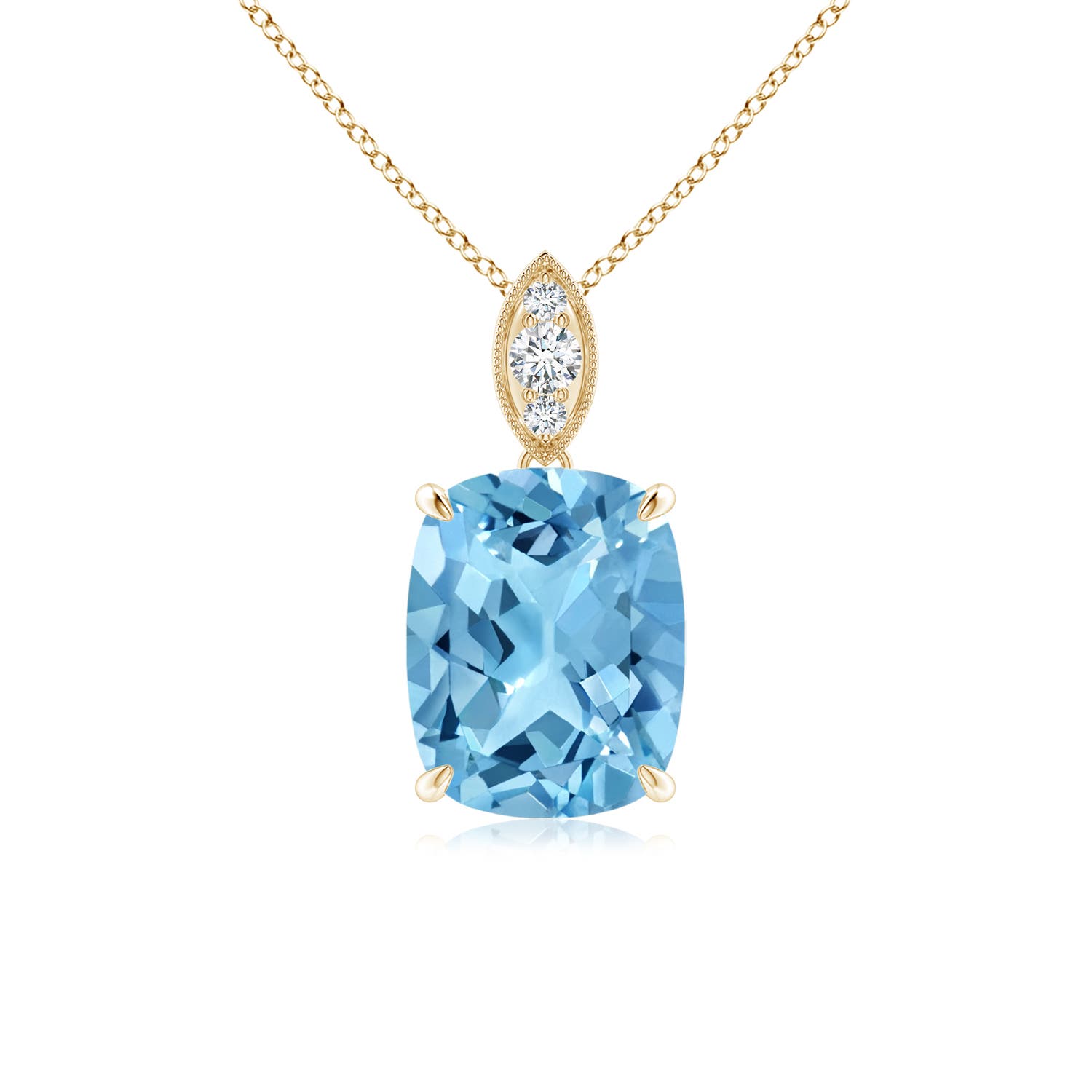 A - Swiss Blue Topaz / 2.24 CT / 14 KT Yellow Gold