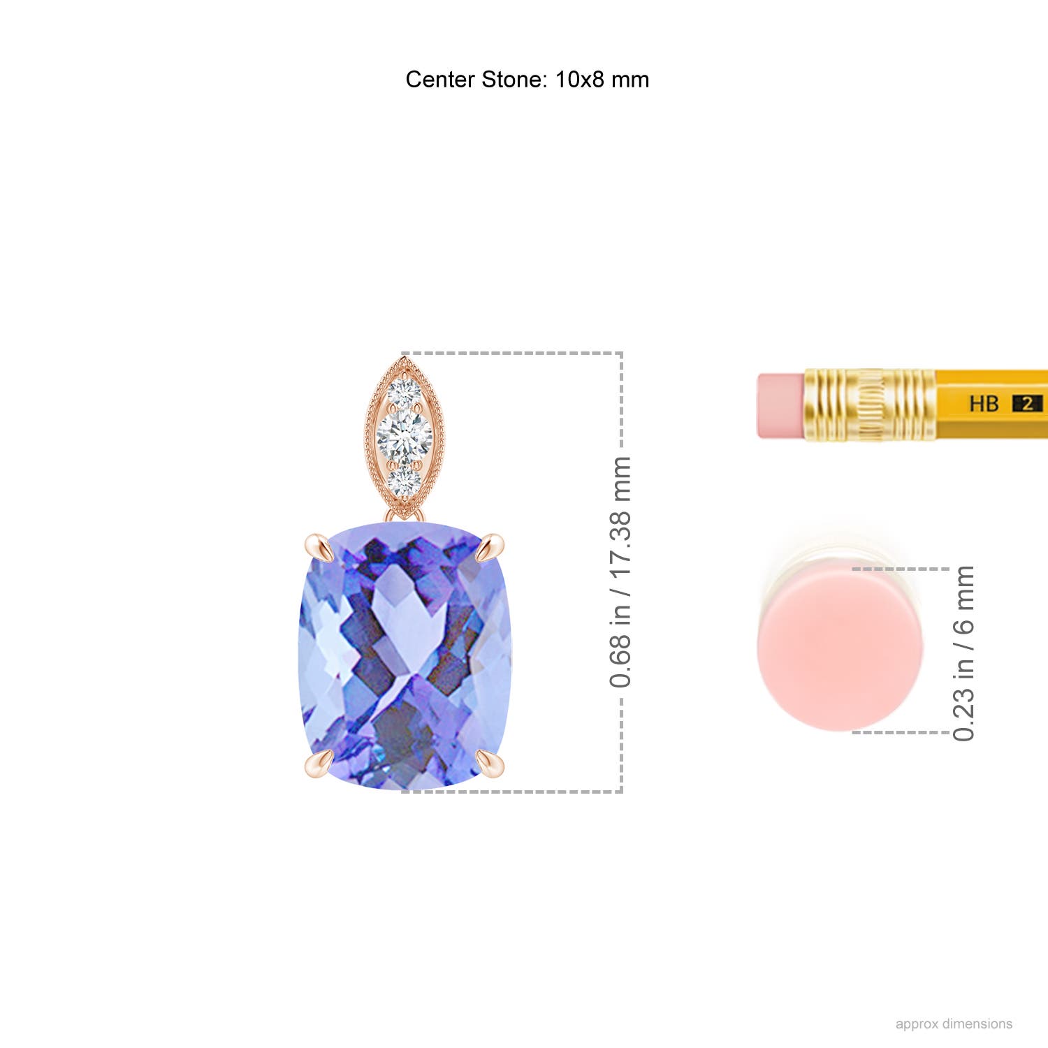 A - Tanzanite / 2.65 CT / 14 KT Rose Gold