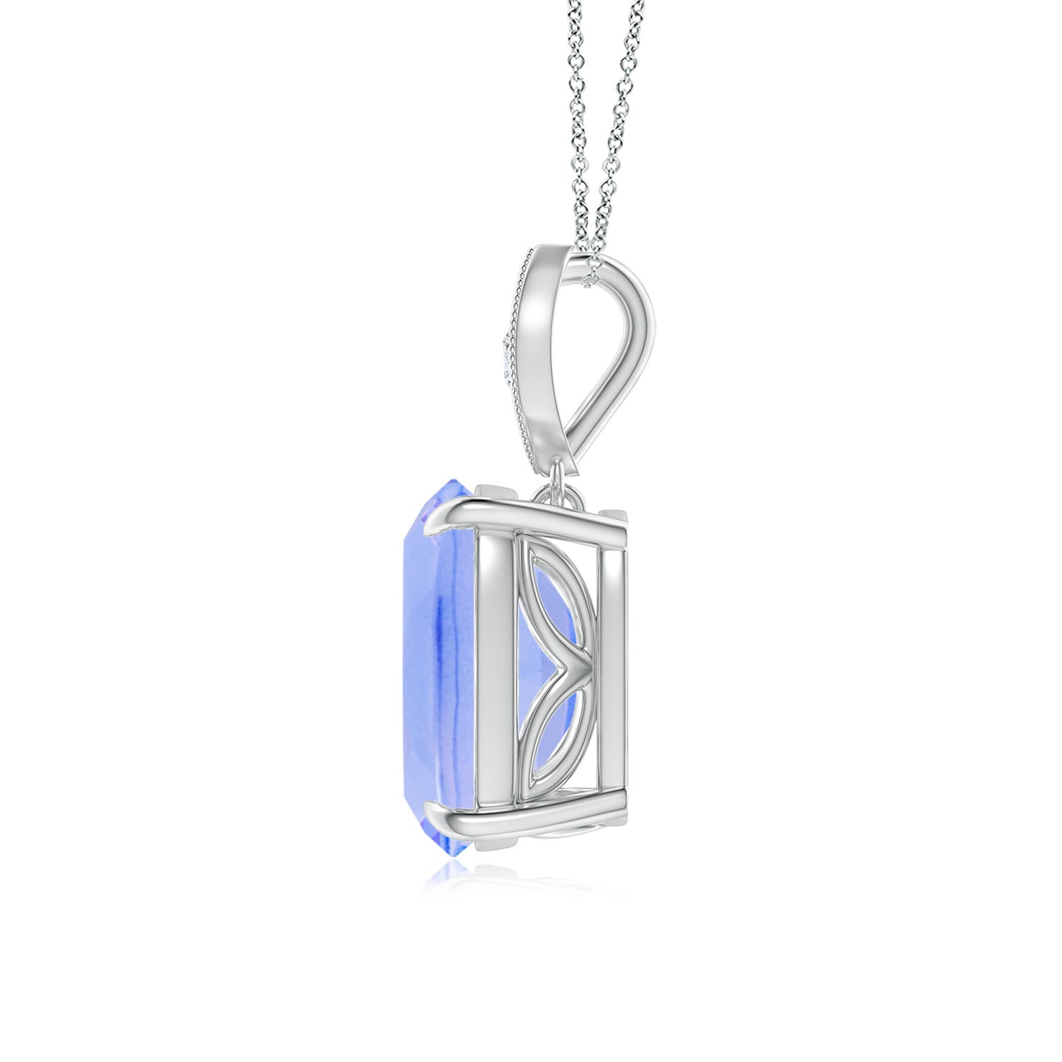 A - Tanzanite / 2.65 CT / 14 KT White Gold