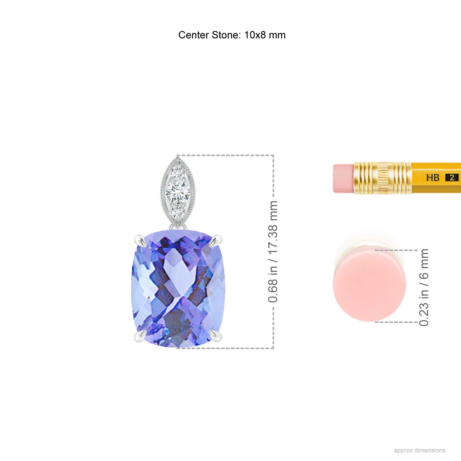 A - Tanzanite / 2.65 CT / 14 KT White Gold