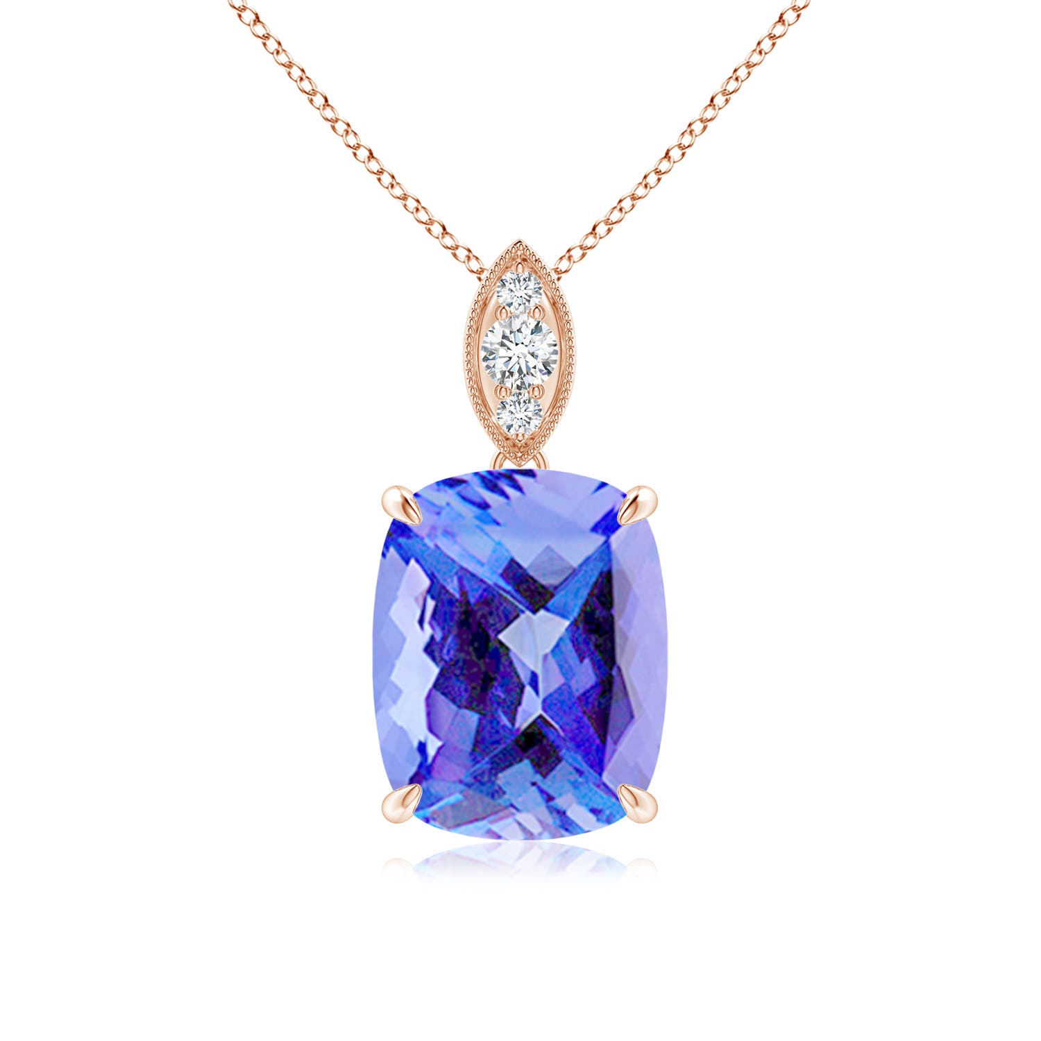 AA - Tanzanite / 2.65 CT / 14 KT Rose Gold