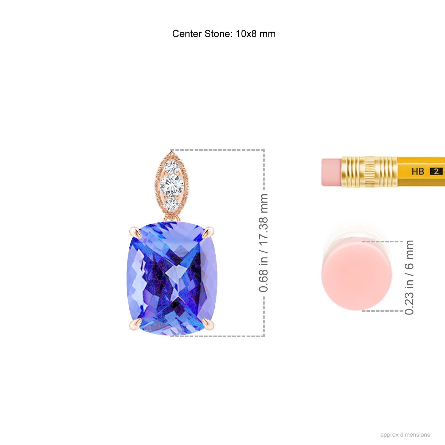 AA - Tanzanite / 2.65 CT / 14 KT Rose Gold