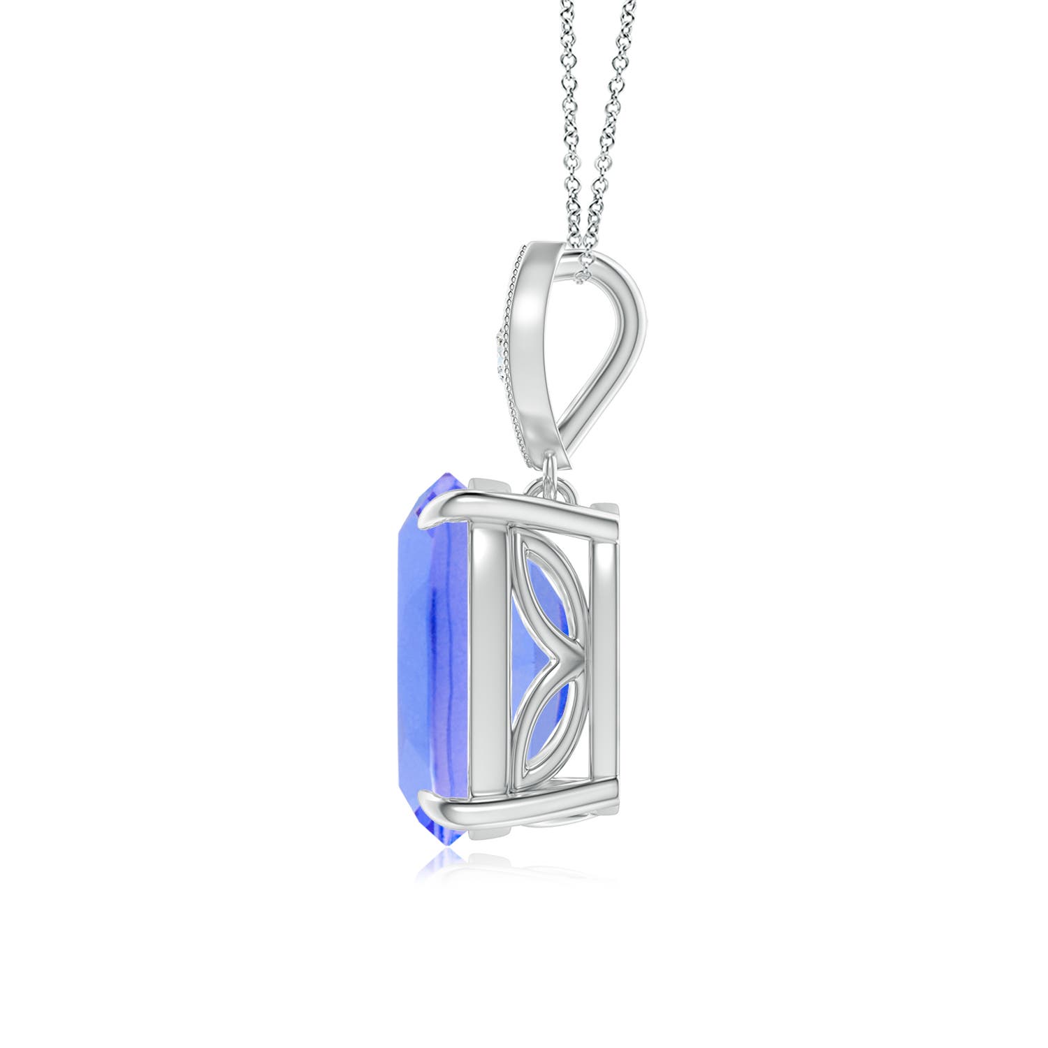 AA - Tanzanite / 2.65 CT / 14 KT White Gold